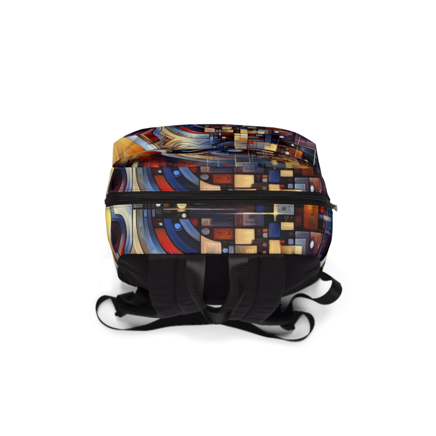 Reflective Tachism Shield Unisex Classic Backpack - ATUH.ART