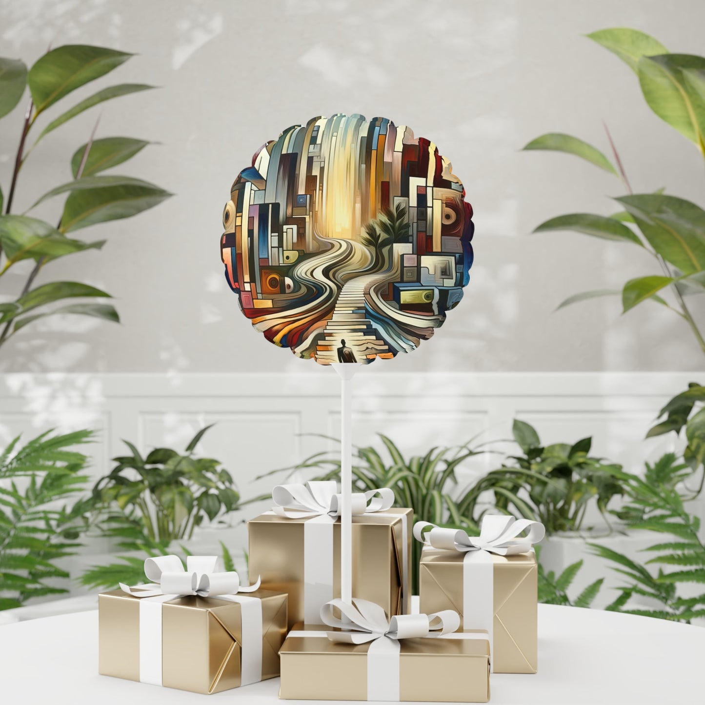 Relatable Journey Abstraction Balloon (Round and Heart-shaped), 11" - ATUH.ART