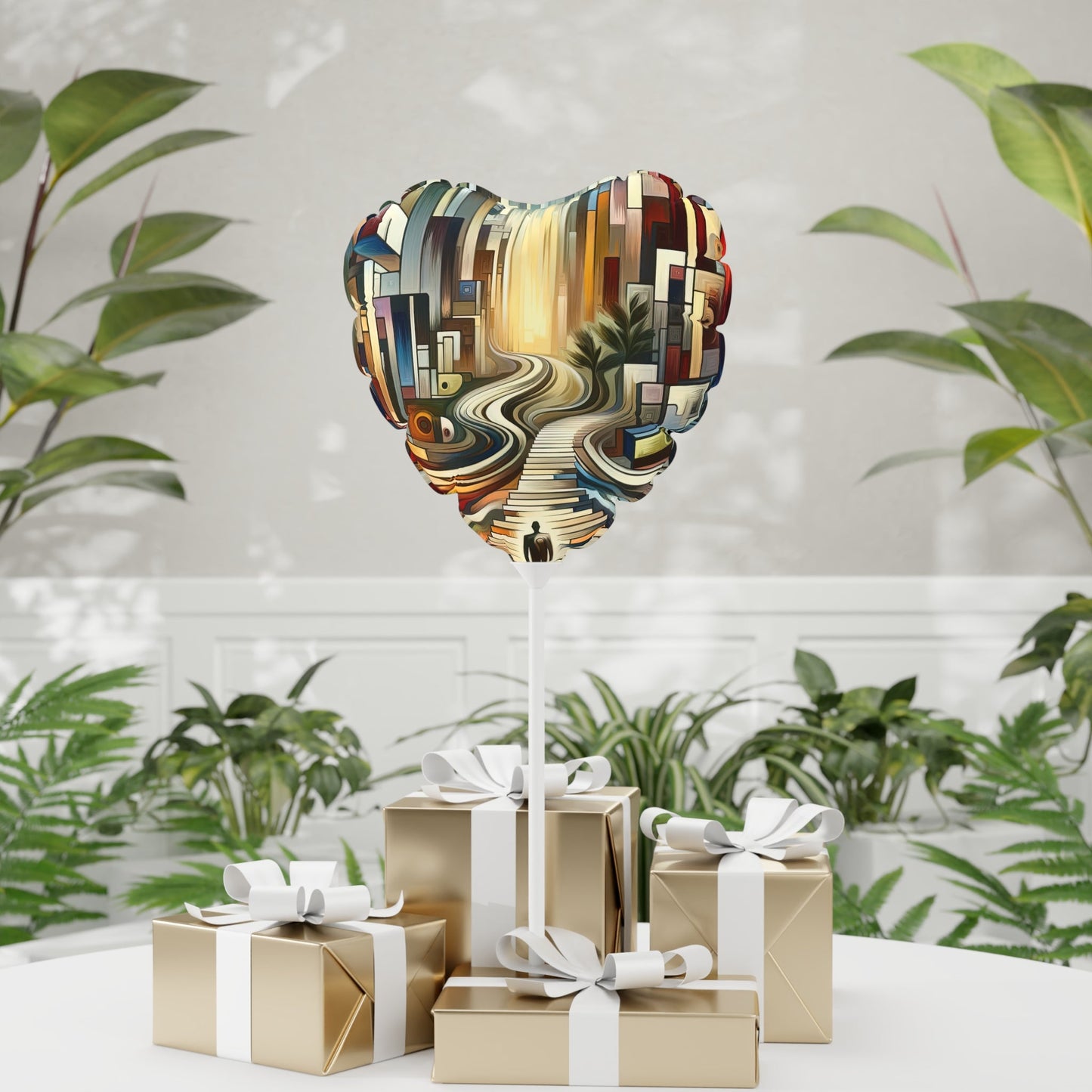 Relatable Journey Abstraction Balloon (Round and Heart-shaped), 11" - ATUH.ART