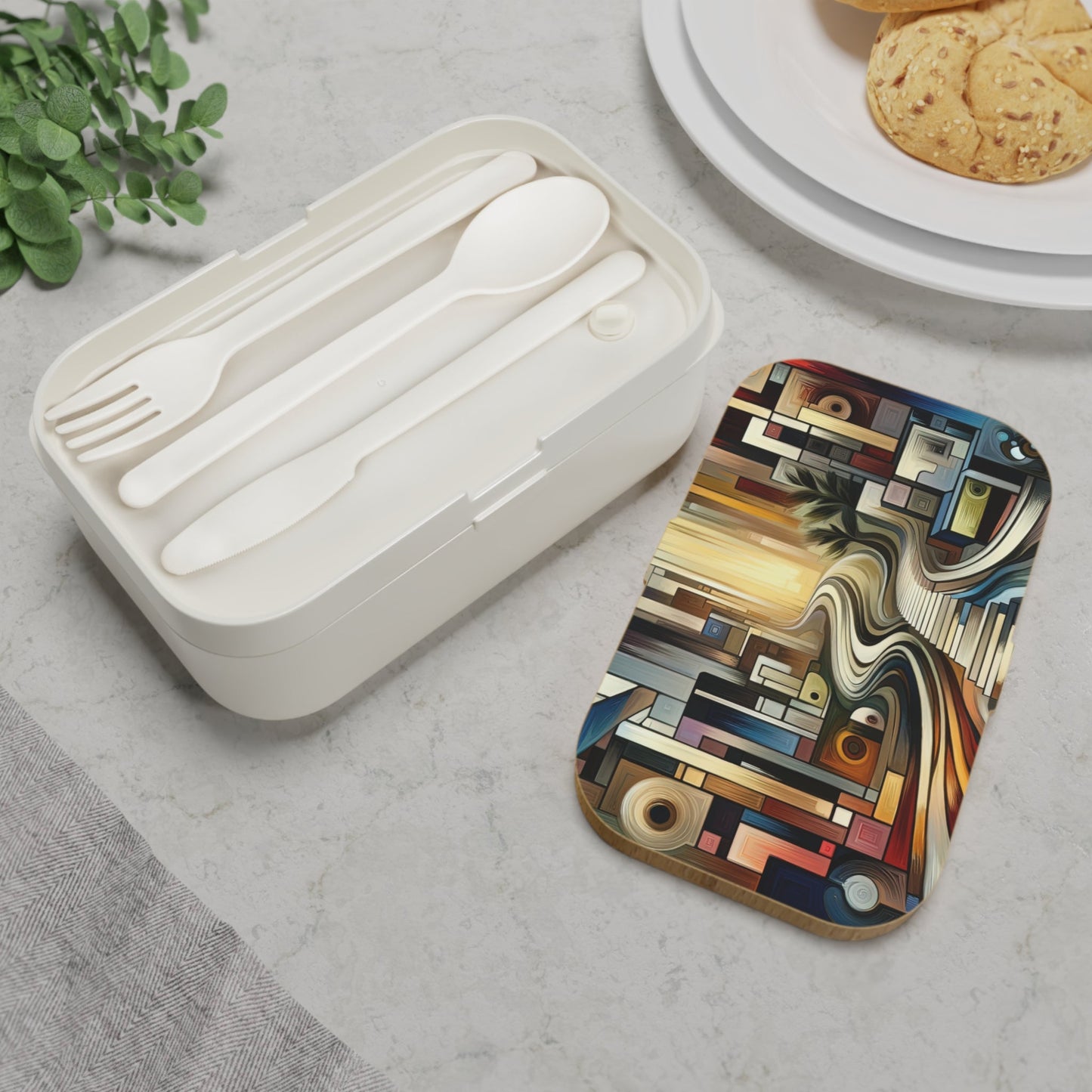 Relatable Journey Abstraction Bento Lunch Box - ATUH.ART