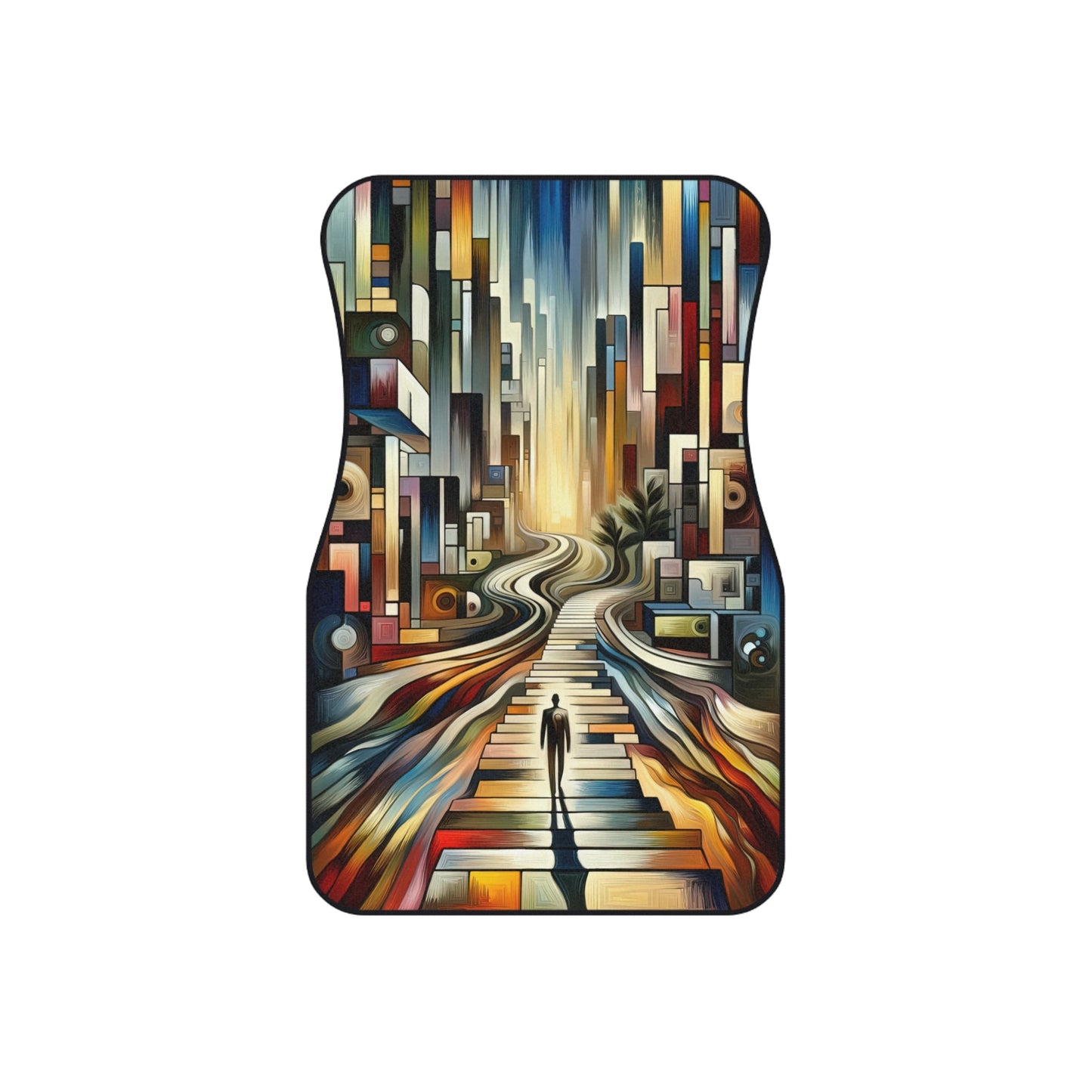 Relatable Journey Abstraction Car Mats (2x Front) - ATUH.ART