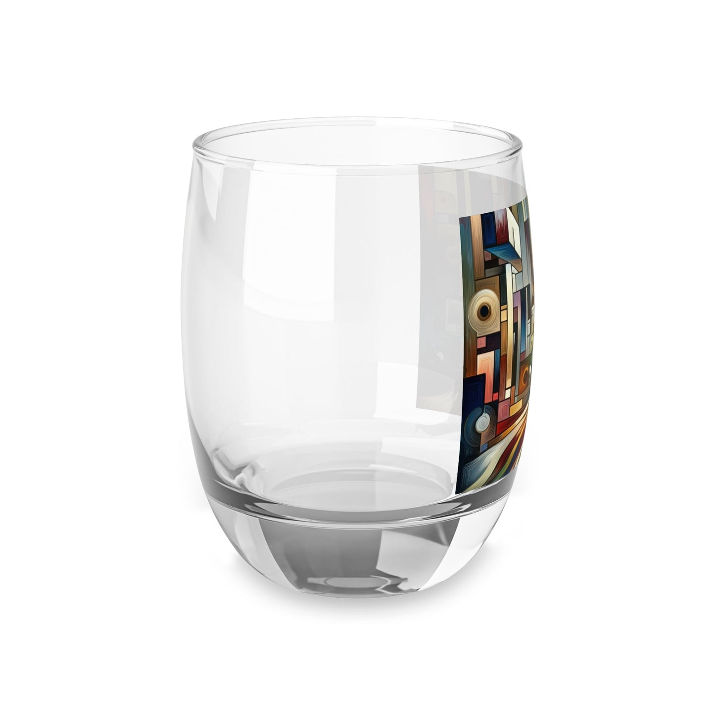 Relatable Journey Abstraction Whiskey Glass - ATUH.ART
