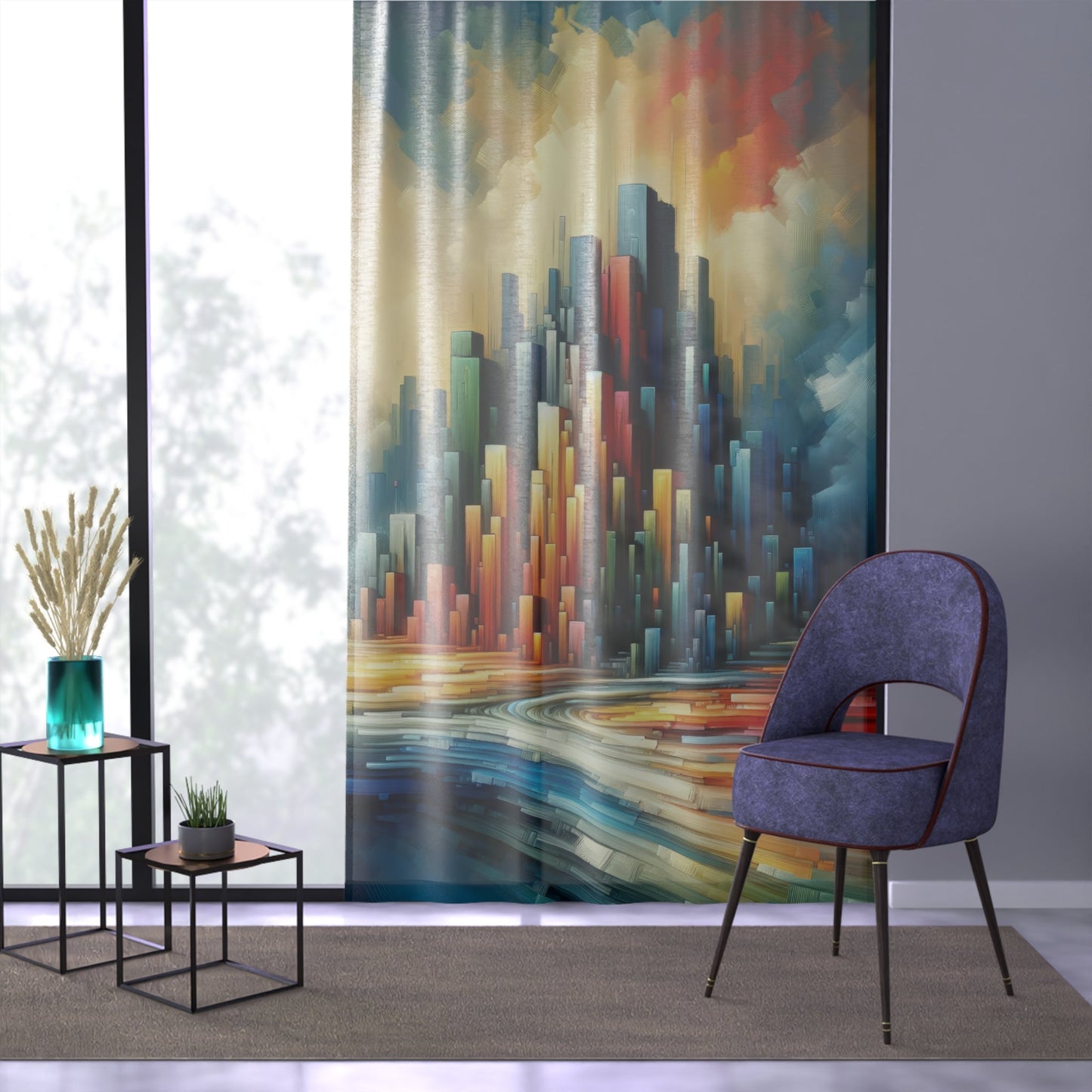 Resolute Fortress Metamorphosis Window Curtain - ATUH.ART