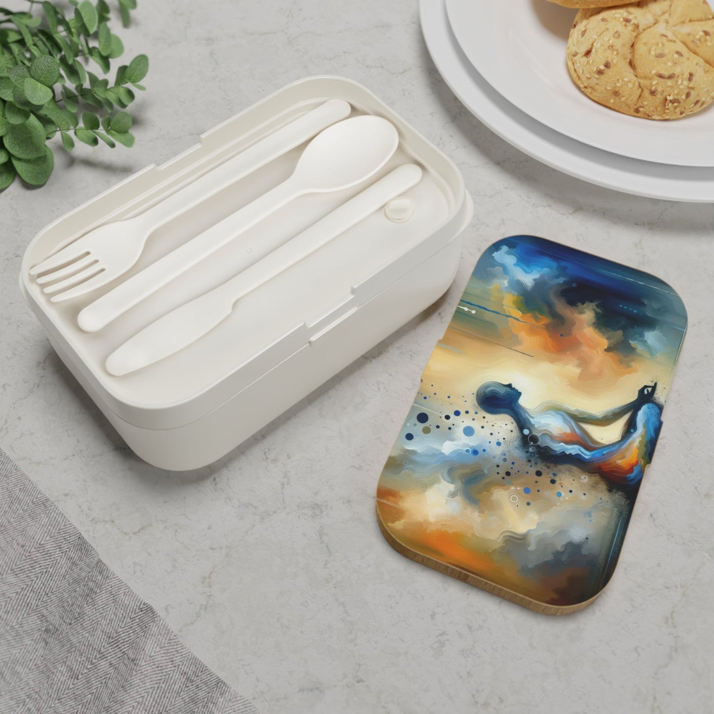 Resonance Abstract Healing Bento Lunch Box - ATUH.ART