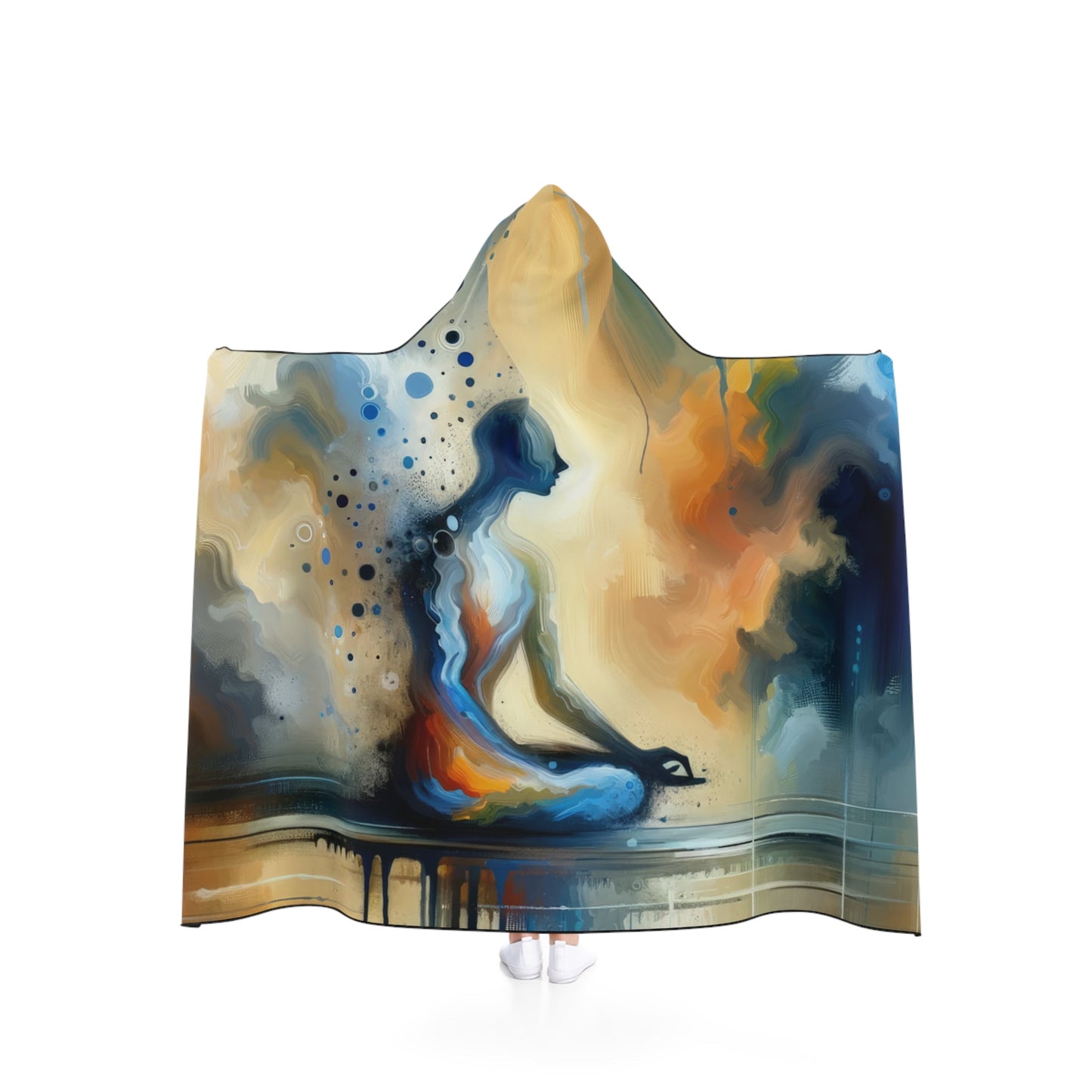 Resonance Abstract Healing Hooded Blanket - ATUH.ART