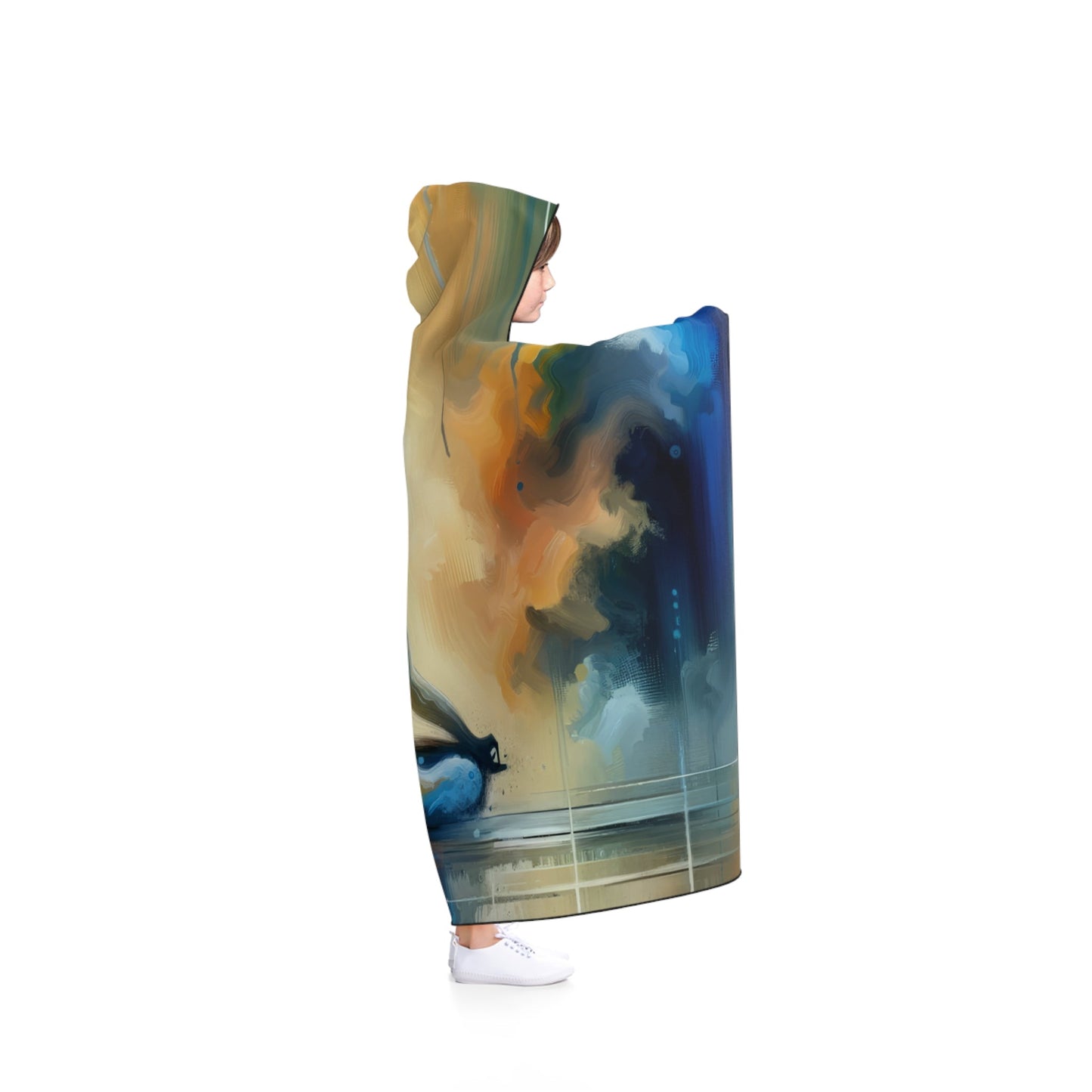 Resonance Abstract Healing Hooded Blanket - ATUH.ART