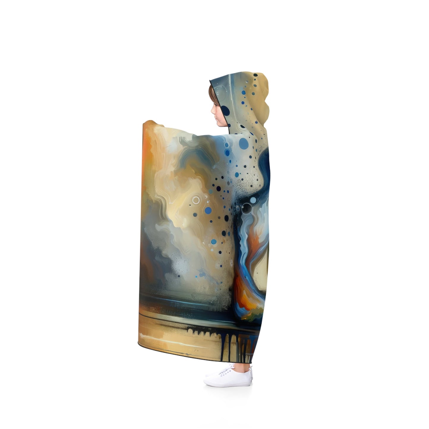 Resonance Abstract Healing Hooded Blanket - ATUH.ART