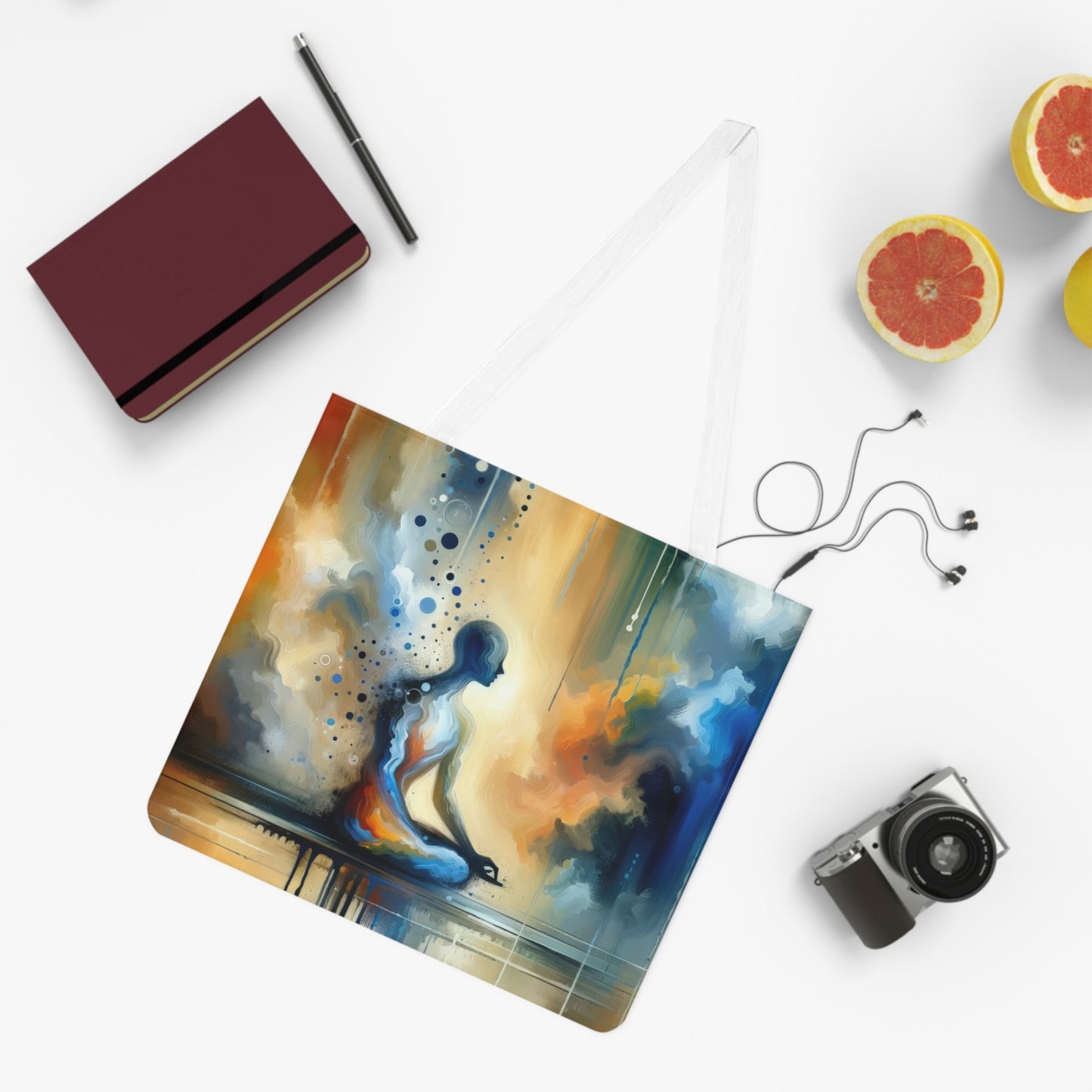 Resonance Abstract Healing Shoulder Tote Bag (AOP) - ATUH.ART