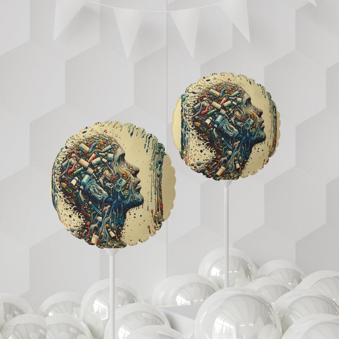 Rethinking Consumption Transformation Balloon (Round and Heart-shaped), 11" - ATUH.ART