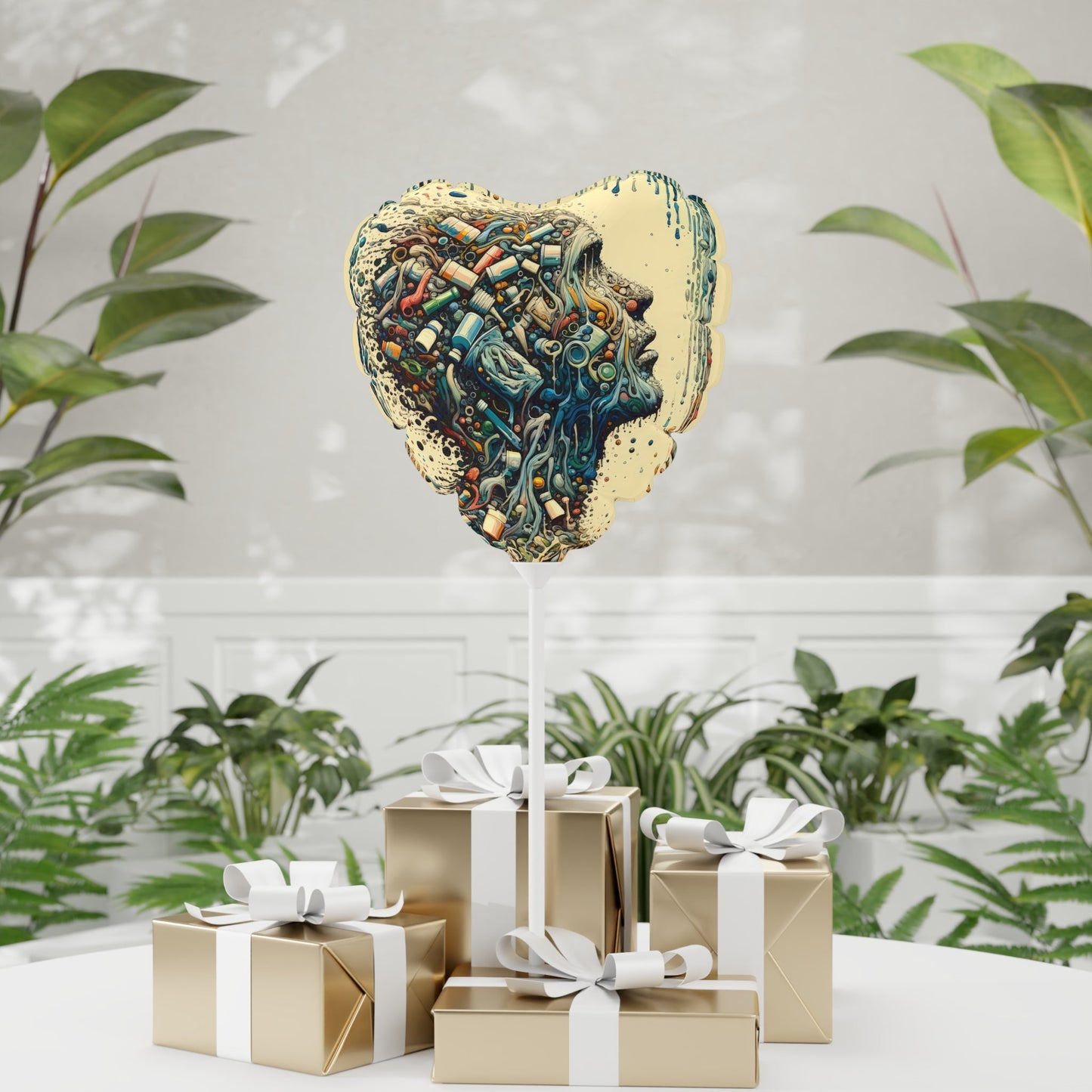 Rethinking Consumption Transformation Balloon (Round and Heart-shaped), 11" - ATUH.ART