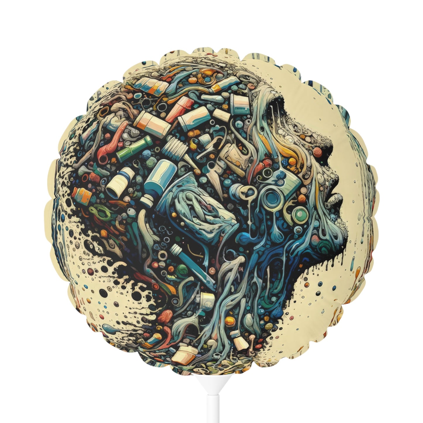 Rethinking Consumption Transformation Balloon (Round and Heart-shaped), 11" - ATUH.ART