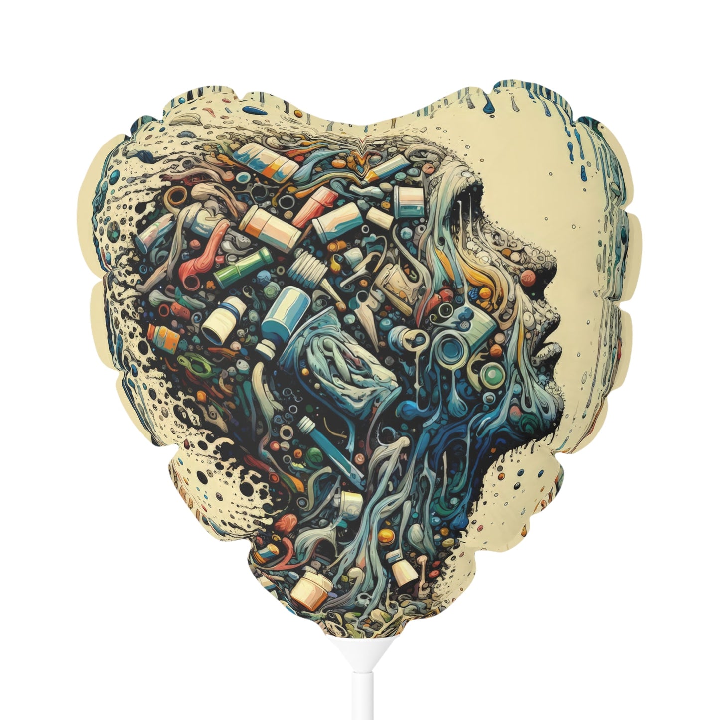 Rethinking Consumption Transformation Balloon (Round and Heart-shaped), 11" - ATUH.ART