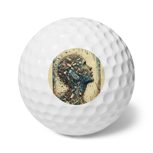 Rethinking Consumption Transformation Golf Balls, 6pcs - ATUH.ART