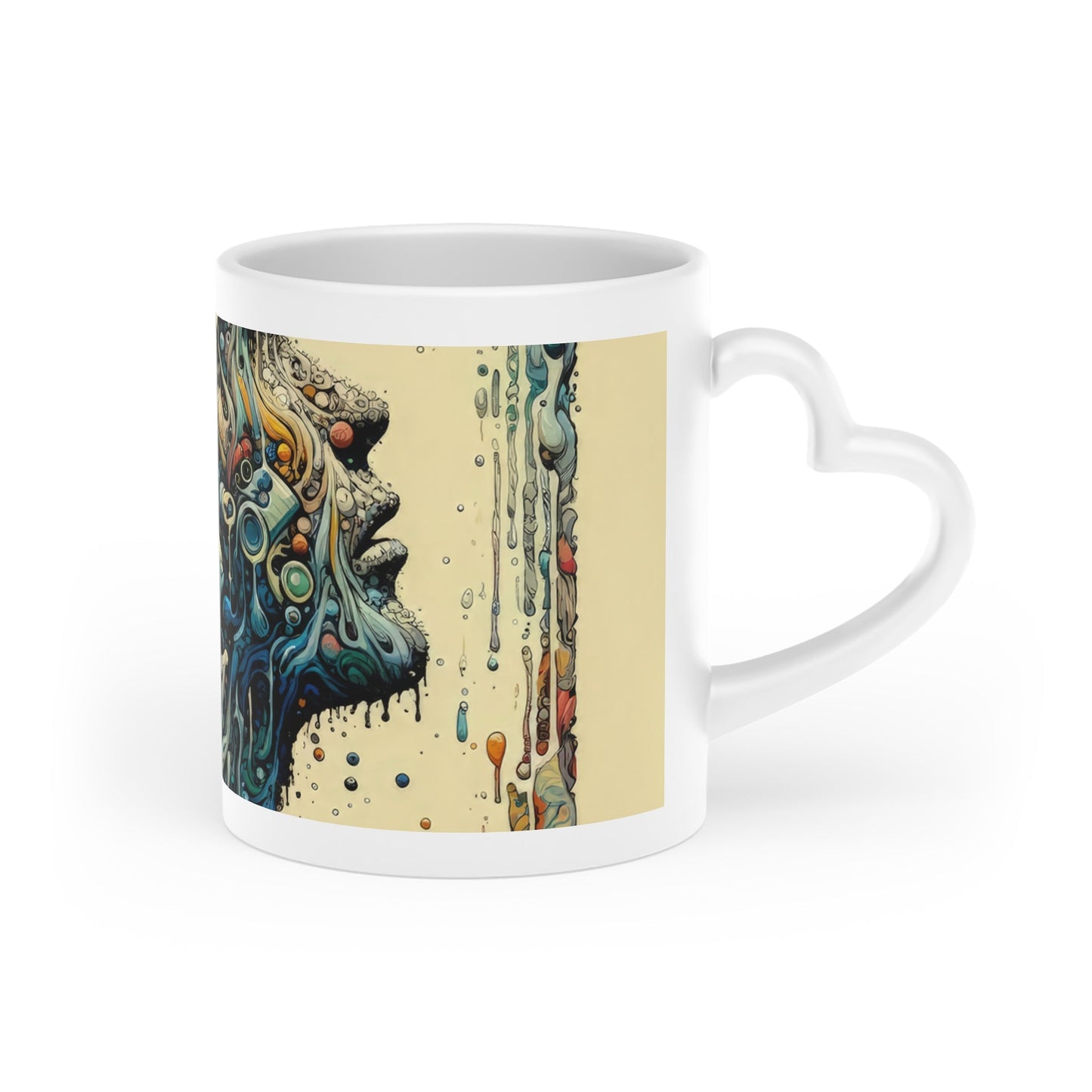 Rethinking Consumption Transformation Heart-Shaped Mug - ATUH.ART