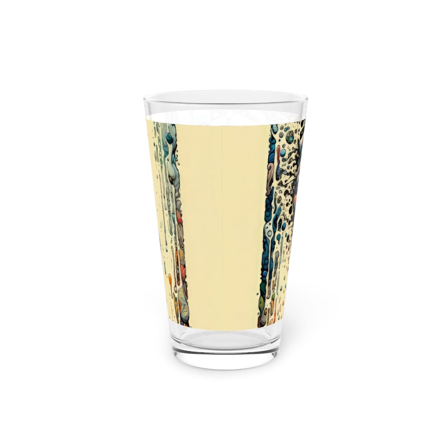 Rethinking Consumption Transformation Pint Glass, 16oz - ATUH.ART
