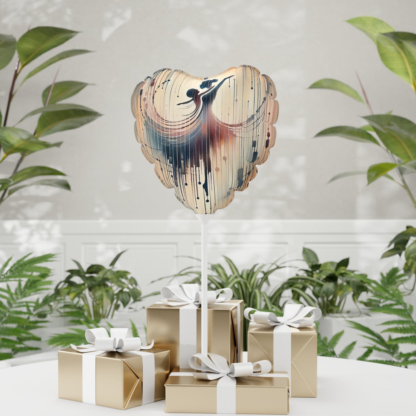 Rhythmic Heart Dance Balloon (Round and Heart-shaped), 11" - ATUH.ART