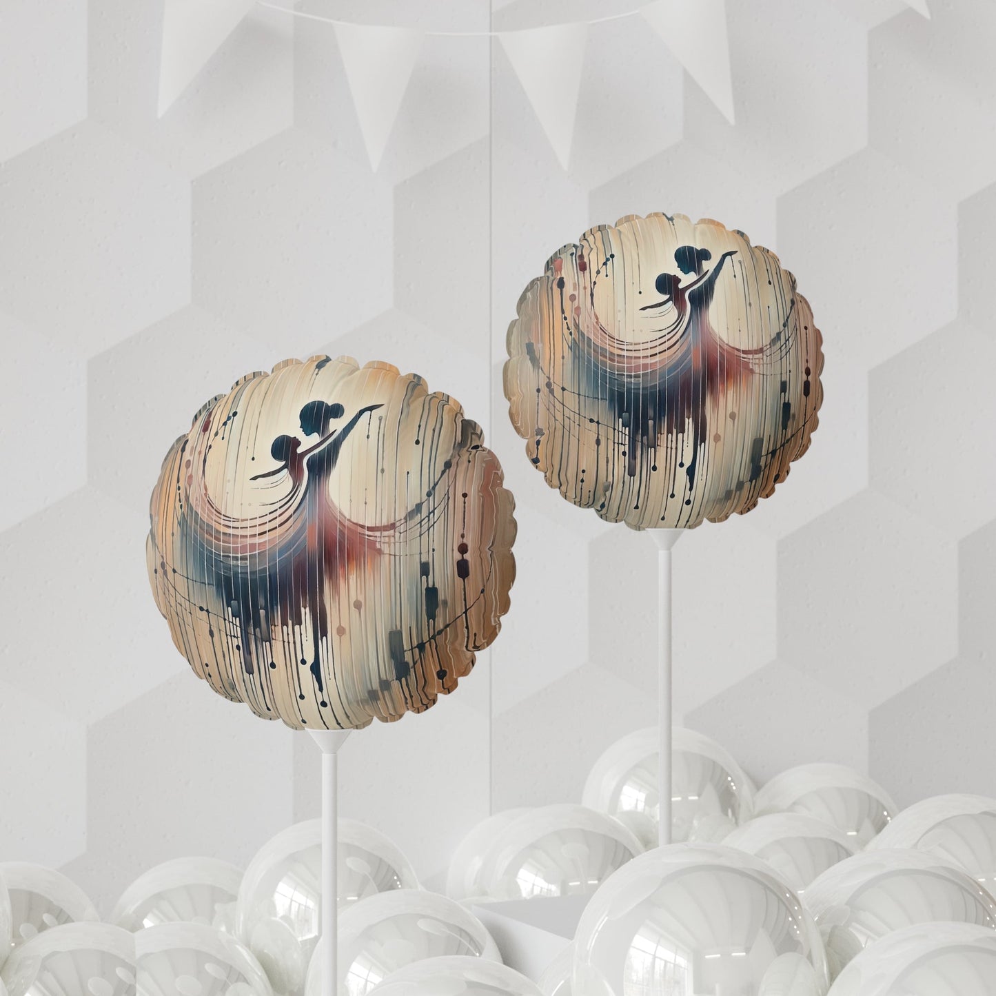 Rhythmic Heart Dance Balloon (Round and Heart-shaped), 11" - ATUH.ART
