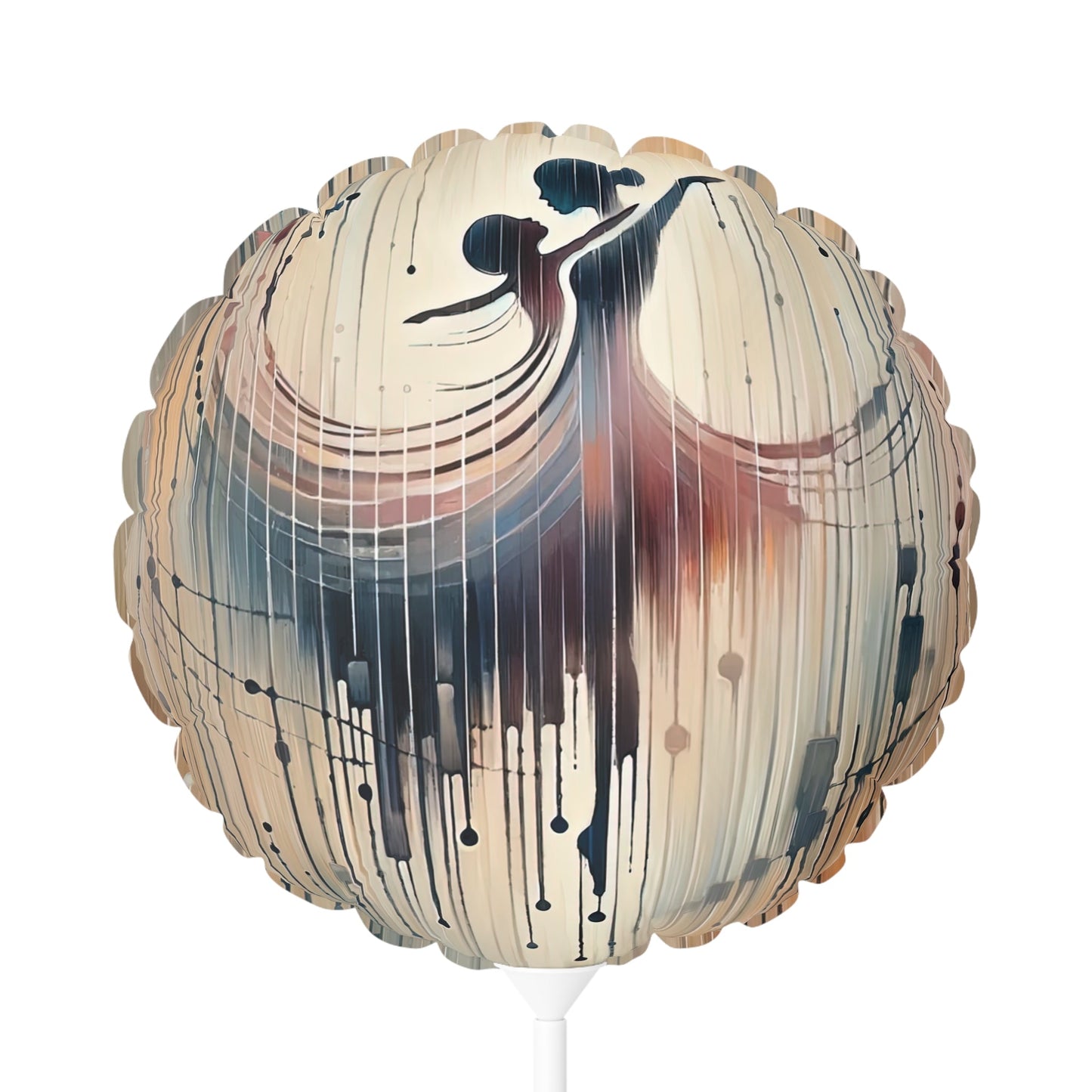 Rhythmic Heart Dance Balloon (Round and Heart-shaped), 11" - ATUH.ART