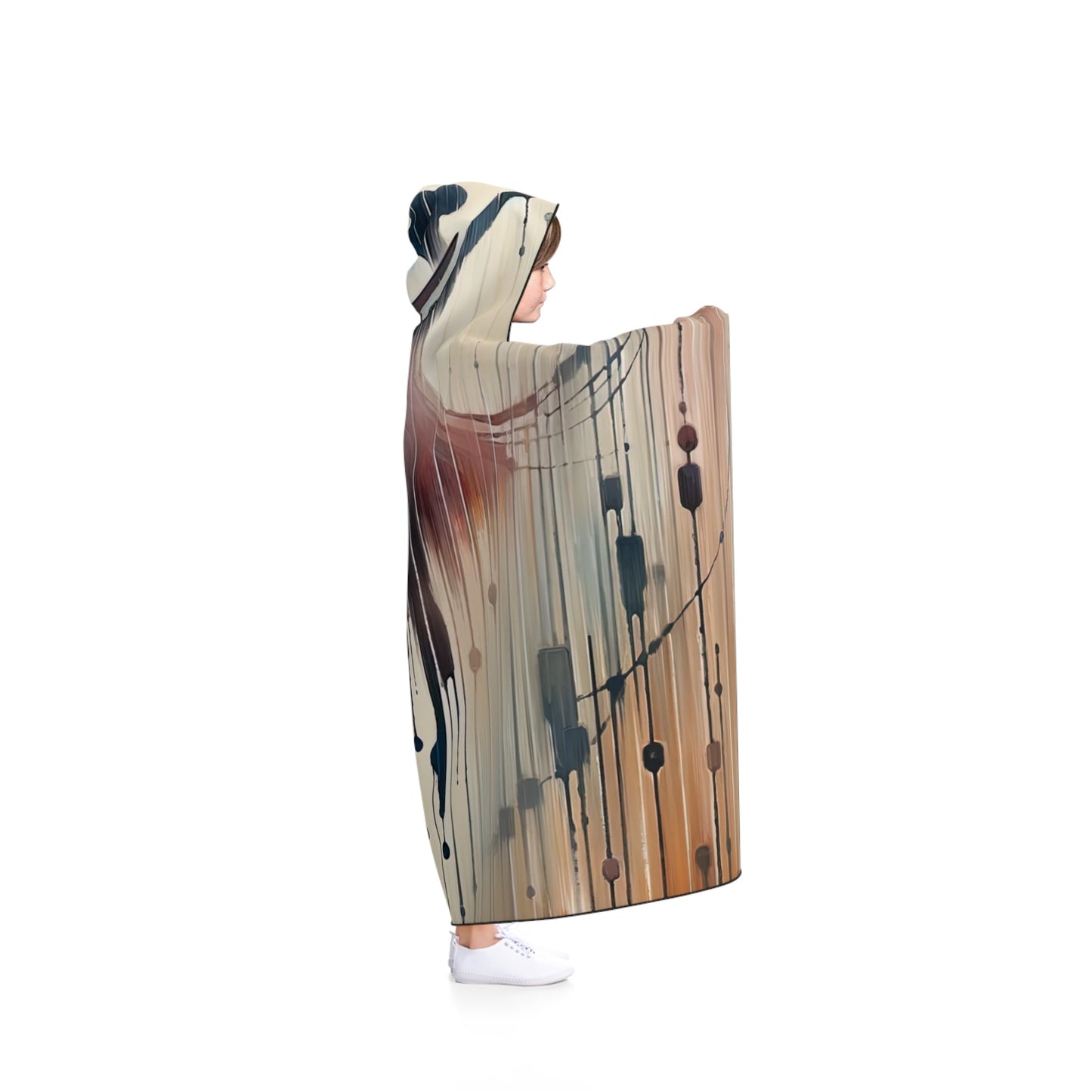 Rhythmic Heart Dance Hooded Blanket - ATUH.ART