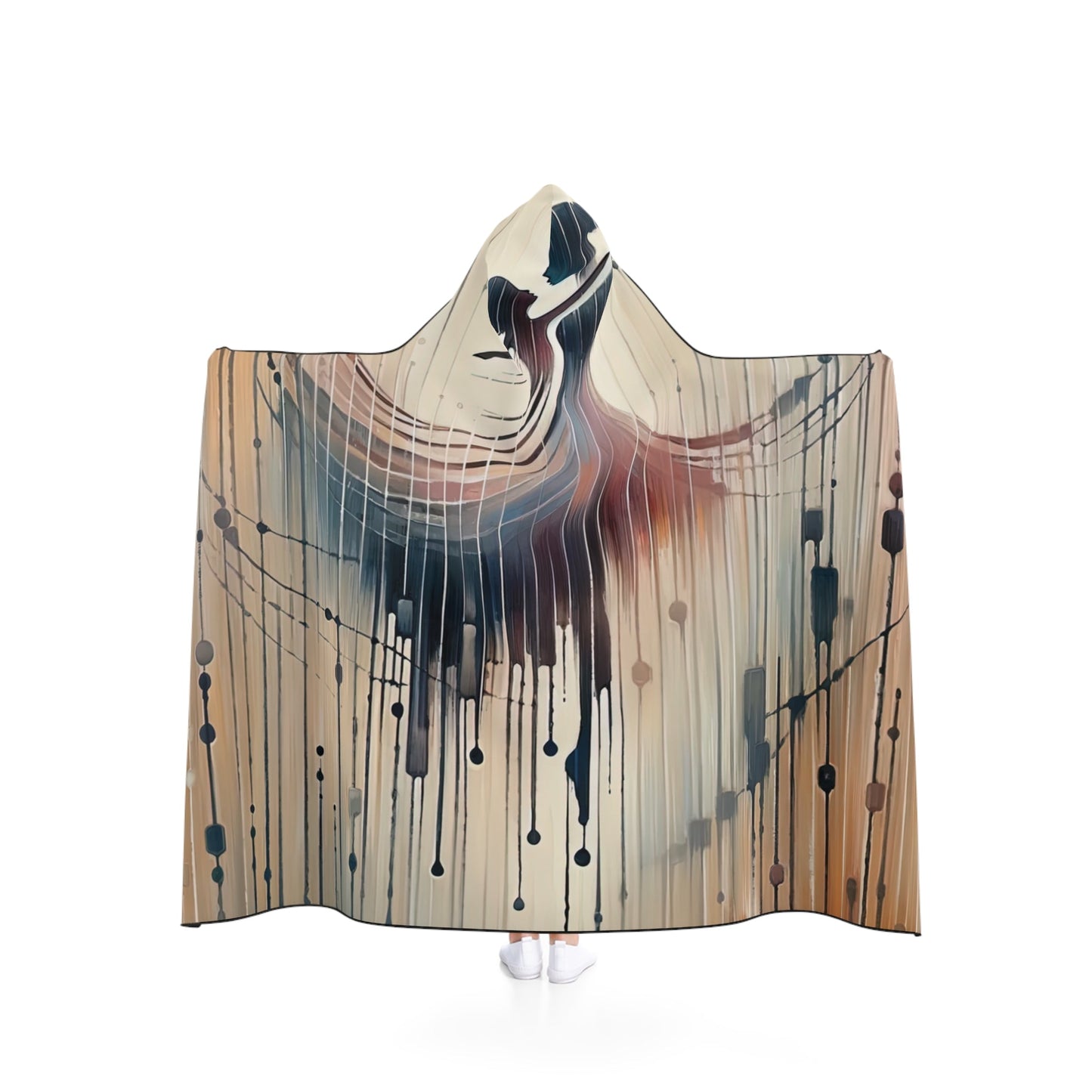 Rhythmic Heart Dance Hooded Blanket - ATUH.ART