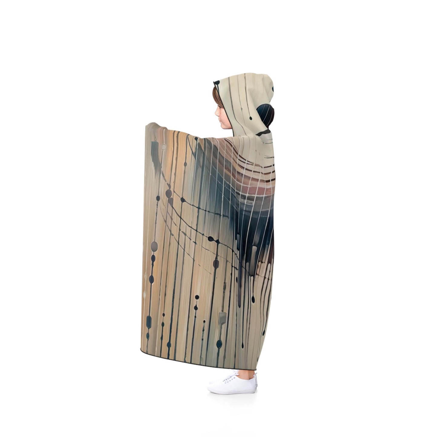 Rhythmic Heart Dance Hooded Blanket - ATUH.ART