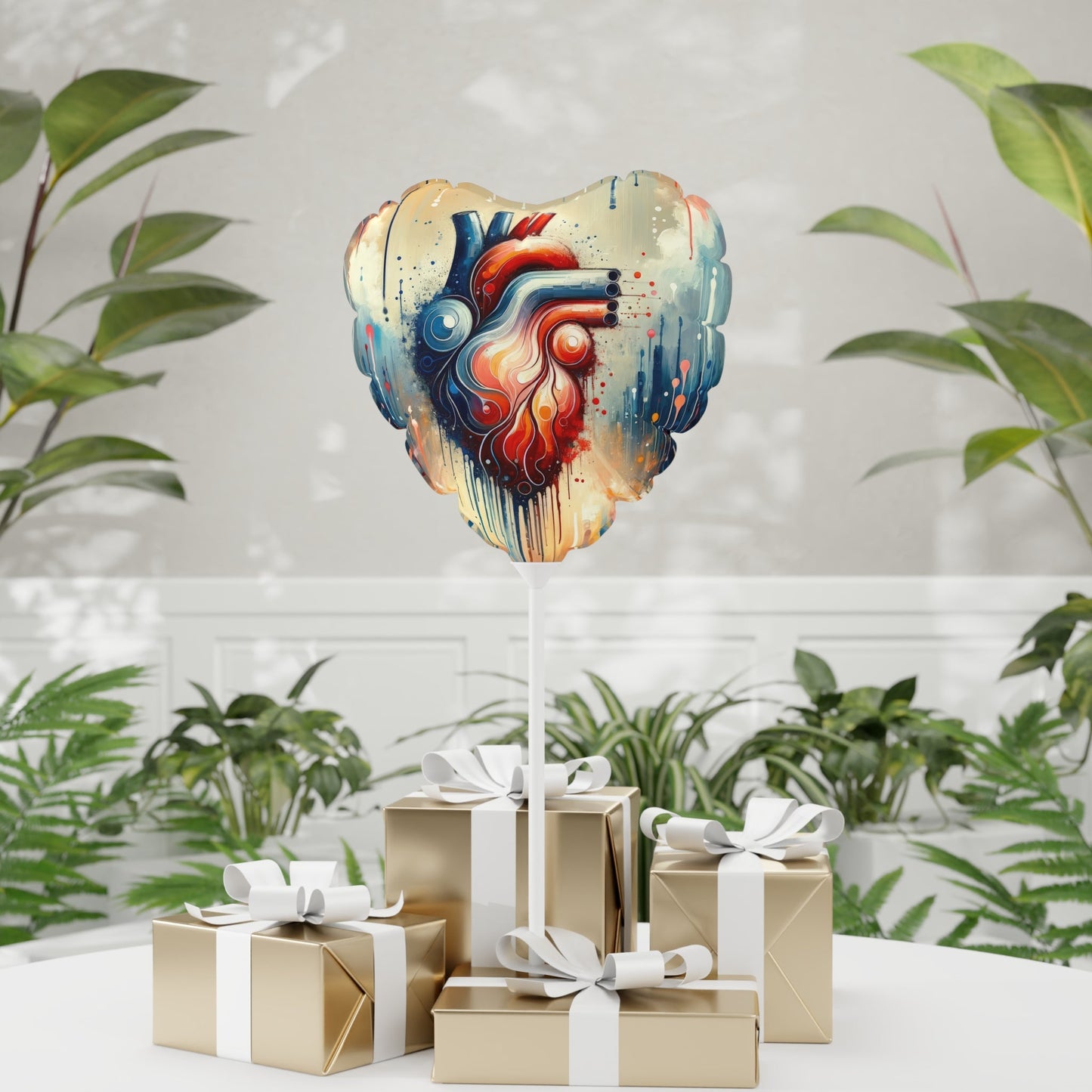 Rhythmic Heart Harmony Balloon (Round and Heart-shaped), 11" - ATUH.ART