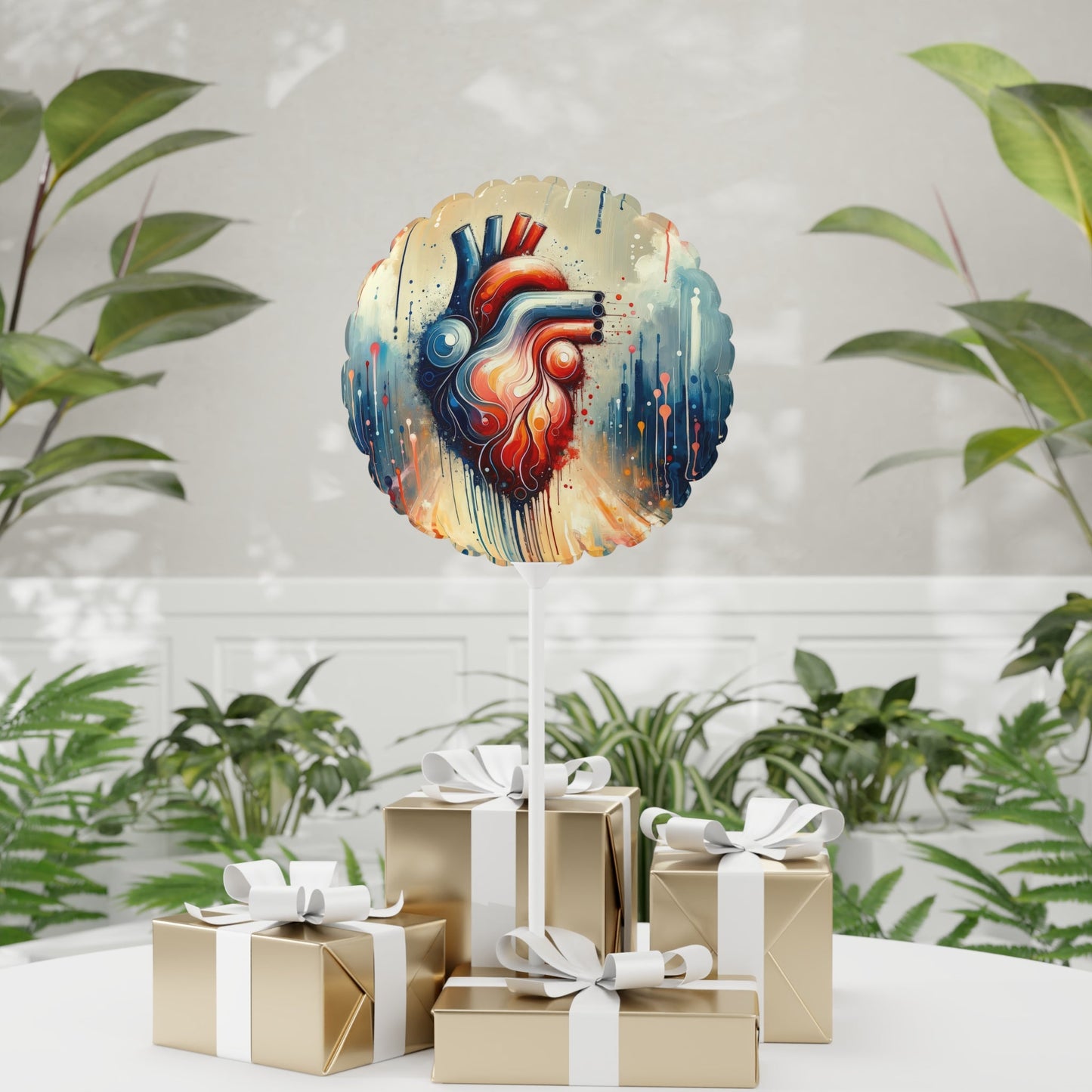 Rhythmic Heart Harmony Balloon (Round and Heart-shaped), 11" - ATUH.ART