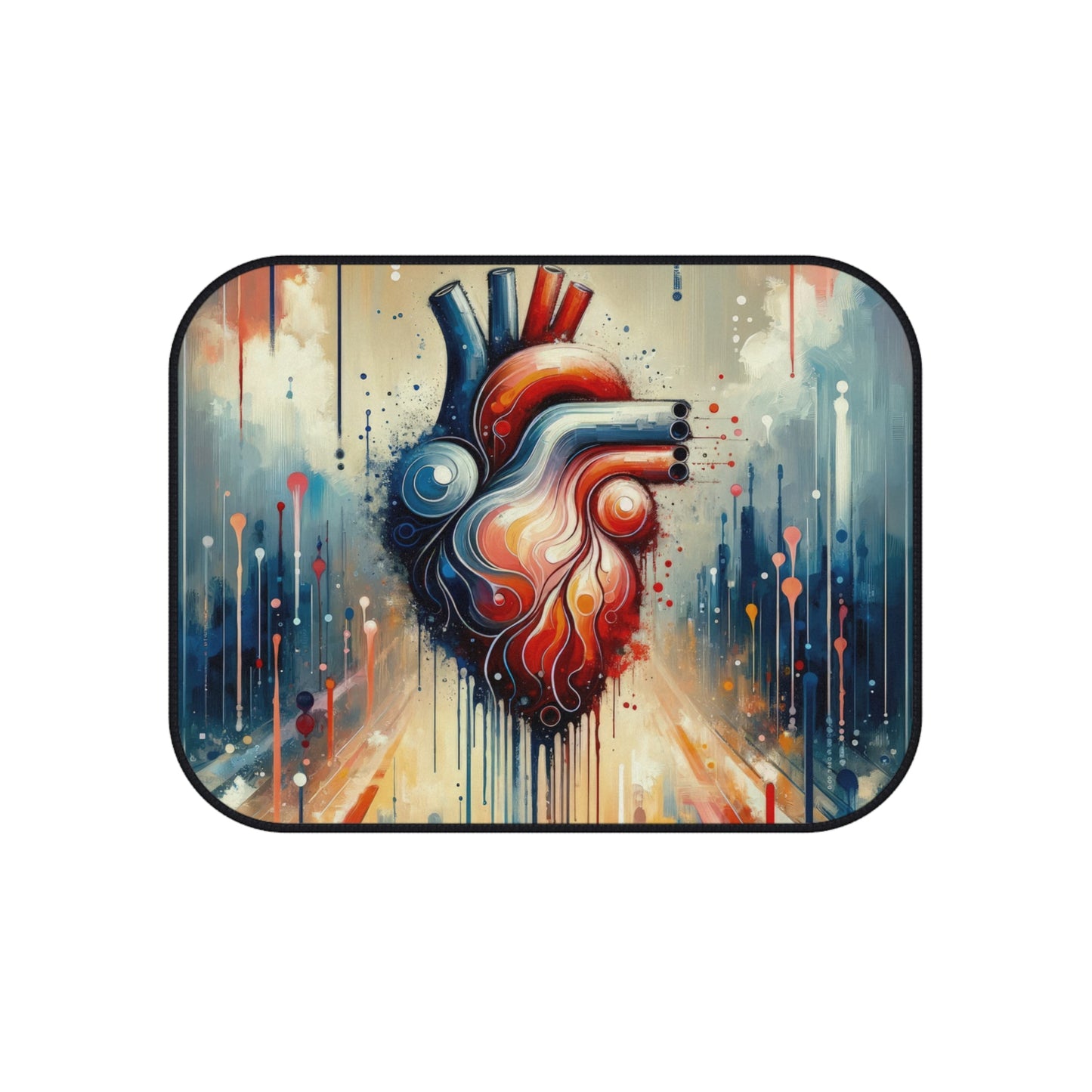 Rhythmic Heart Harmony Car Mats (Set of 4) - ATUH.ART