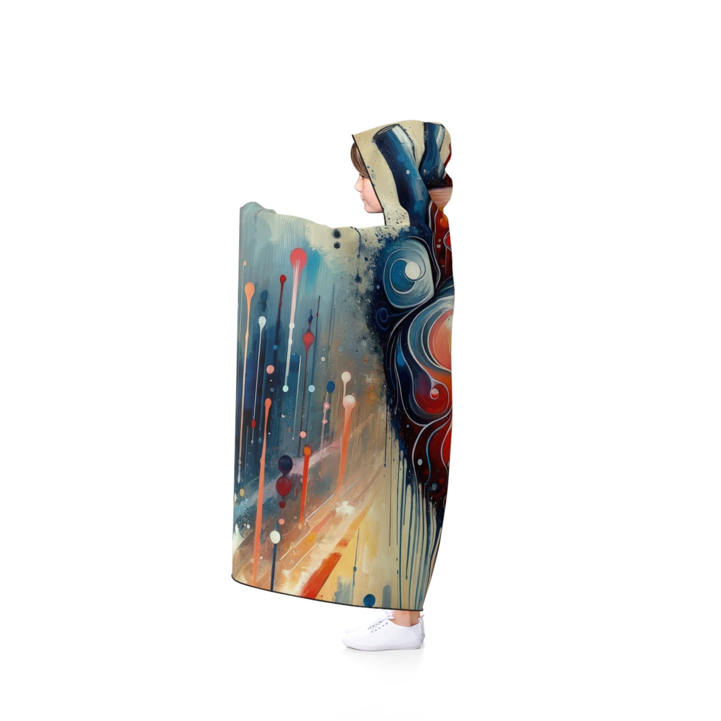Rhythmic Heart Harmony Hooded Blanket - ATUH.ART