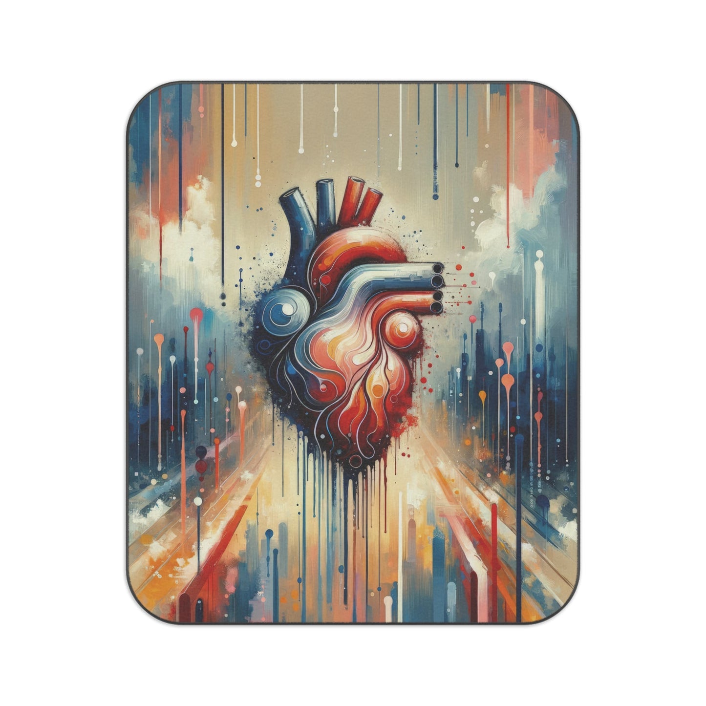 Rhythmic Heart Harmony Picnic Blanket - ATUH.ART