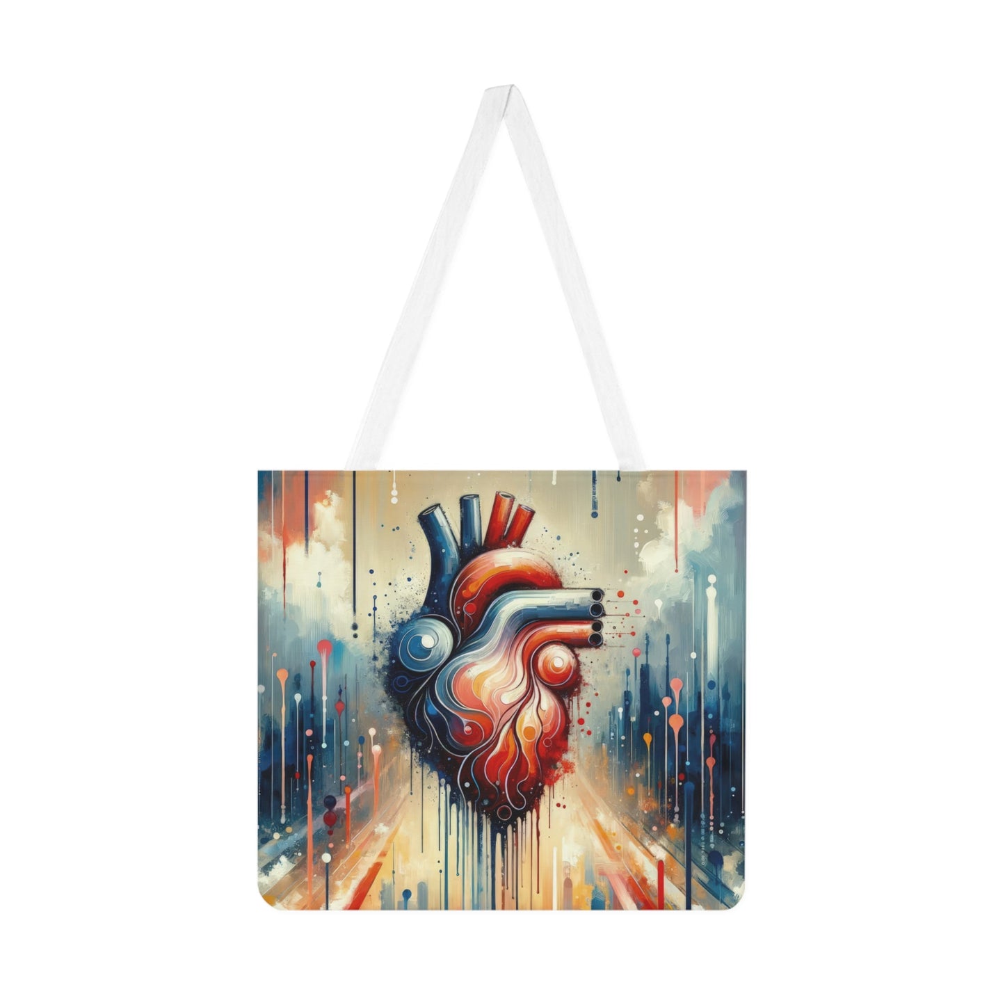 Rhythmic Heart Harmony Shoulder Tote Bag (AOP) - ATUH.ART