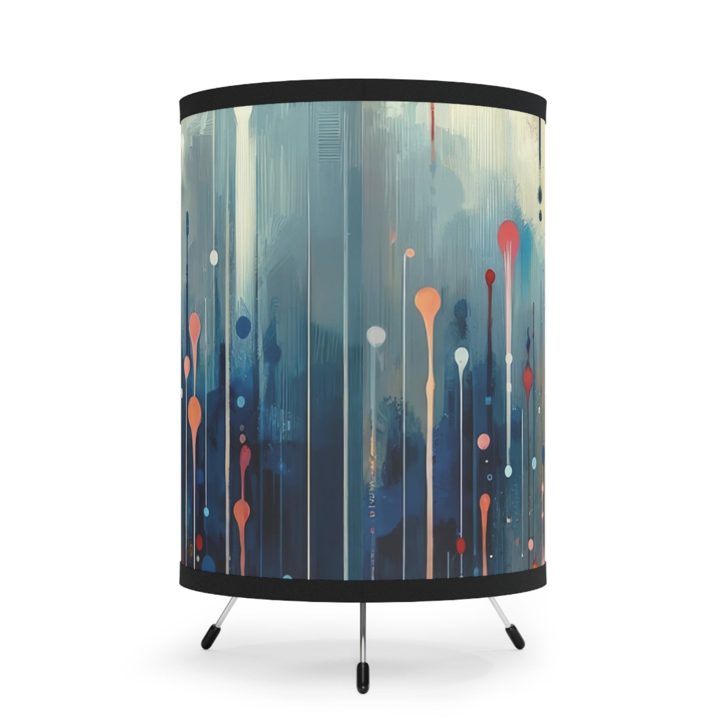 Rhythmic Heart Harmony Tripod Lamp with High-Res Printed Shade, US\CA plug - ATUH.ART