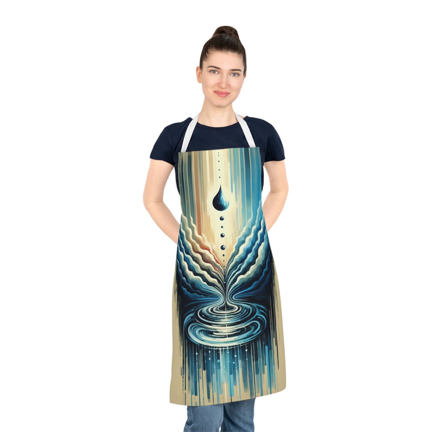 Ripple Effect Abstract Adult Apron (AOP) - ATUH.ART