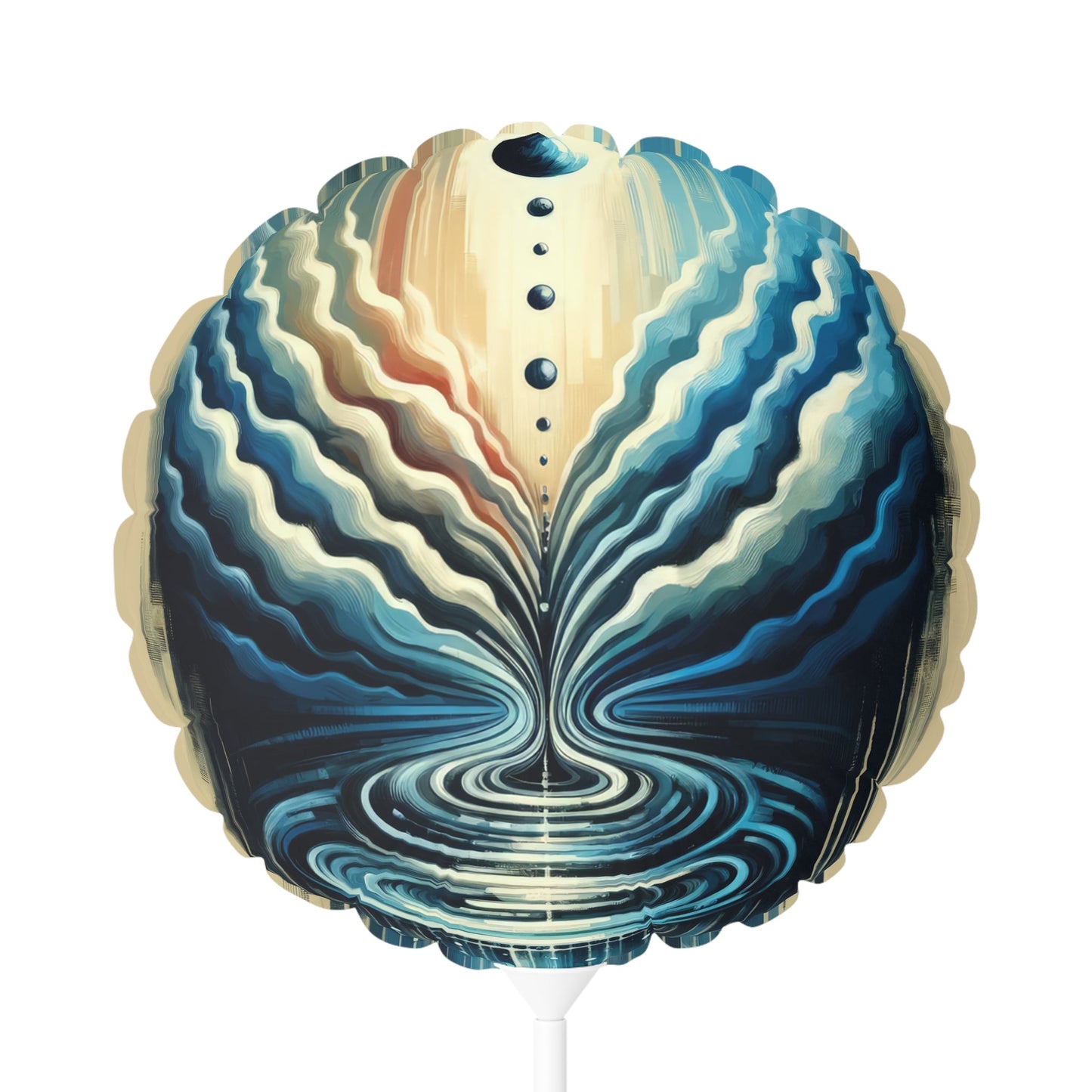 Ripple Effect Abstract Balloon (Round and Heart-shaped), 11" - ATUH.ART