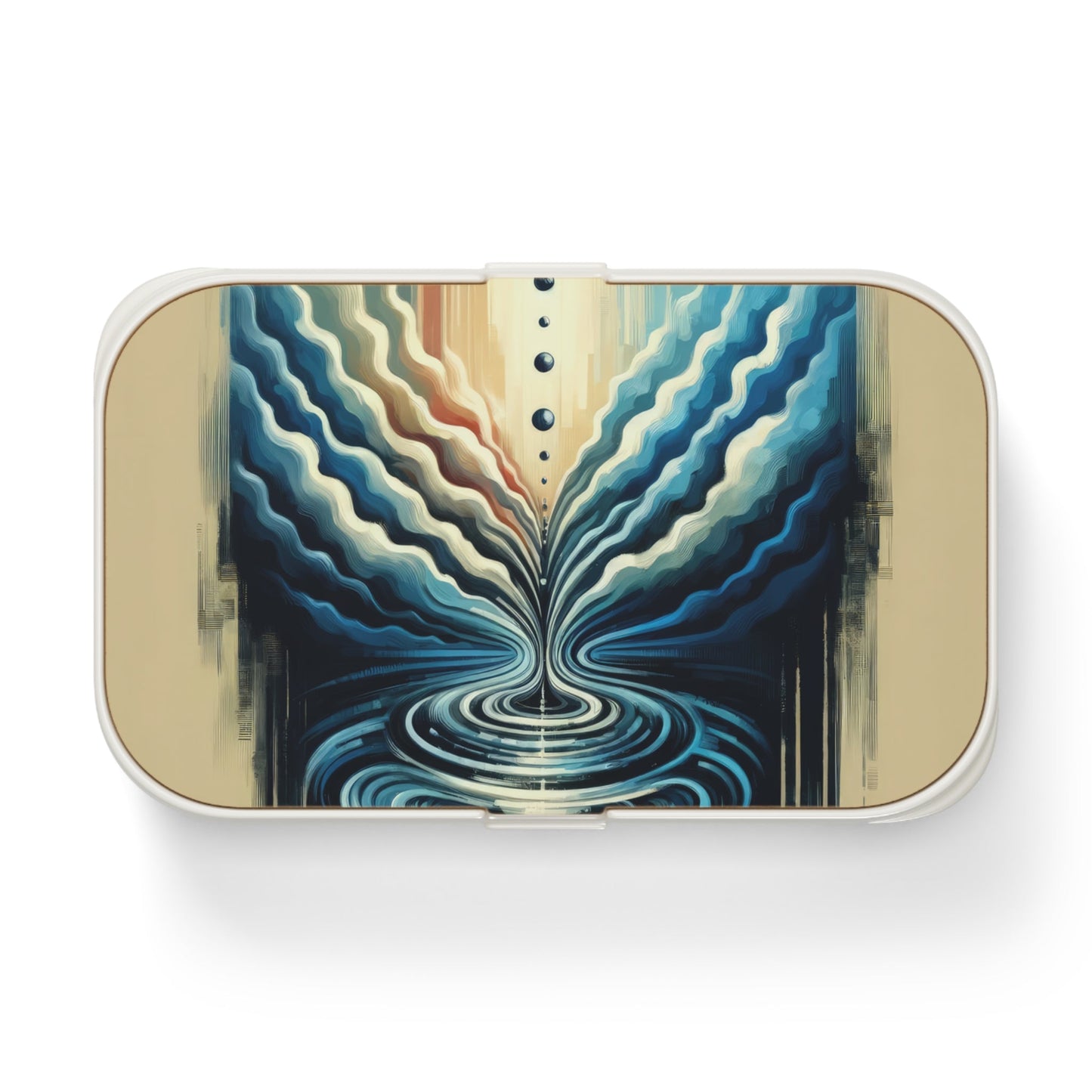 Ripple Effect Abstract Bento Lunch Box - ATUH.ART