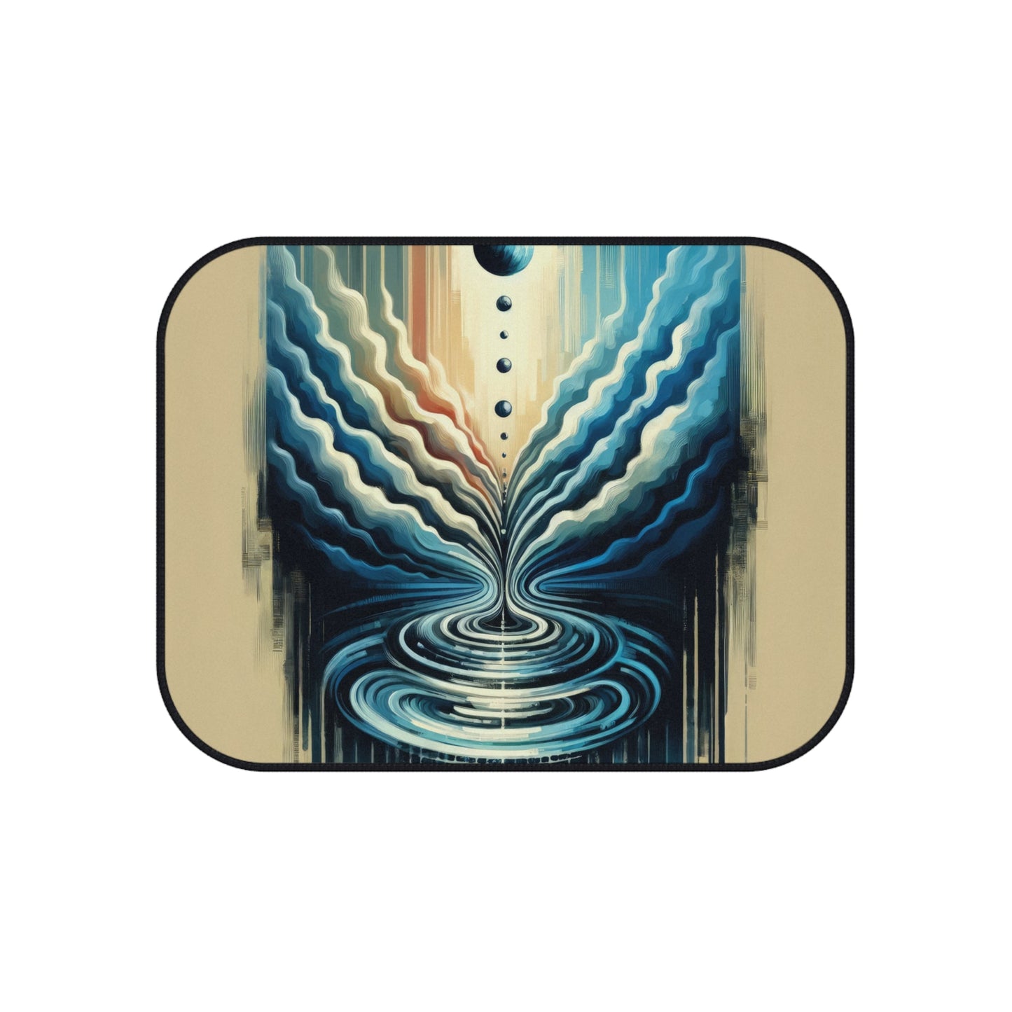 Ripple Effect Abstract Car Mats (Set of 4) - ATUH.ART
