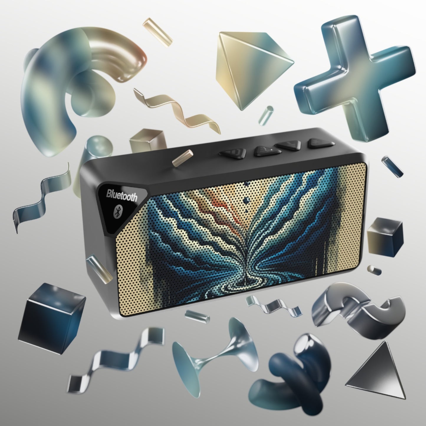 Ripple Effect Abstract Jabba Bluetooth Speaker - ATUH.ART