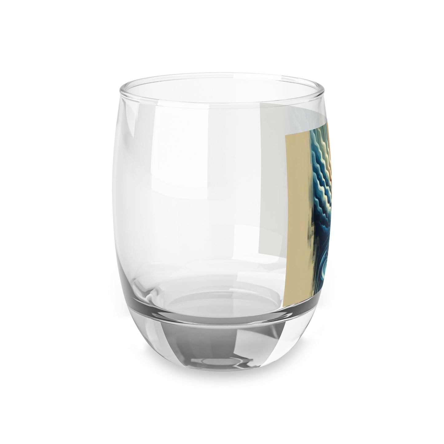 Ripple Effect Abstract Whiskey Glass - ATUH.ART