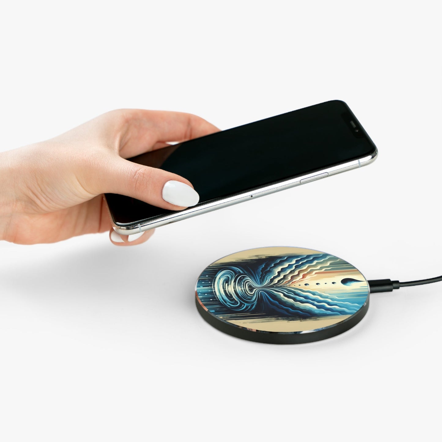 Ripple Effect Abstract Wireless Charger - ATUH.ART