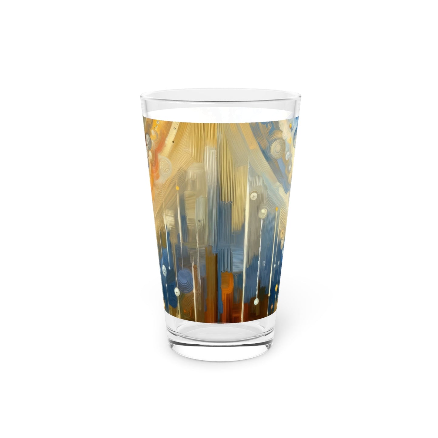 Ripple Effect Abstraction Pint Glass, 16oz - ATUH.ART