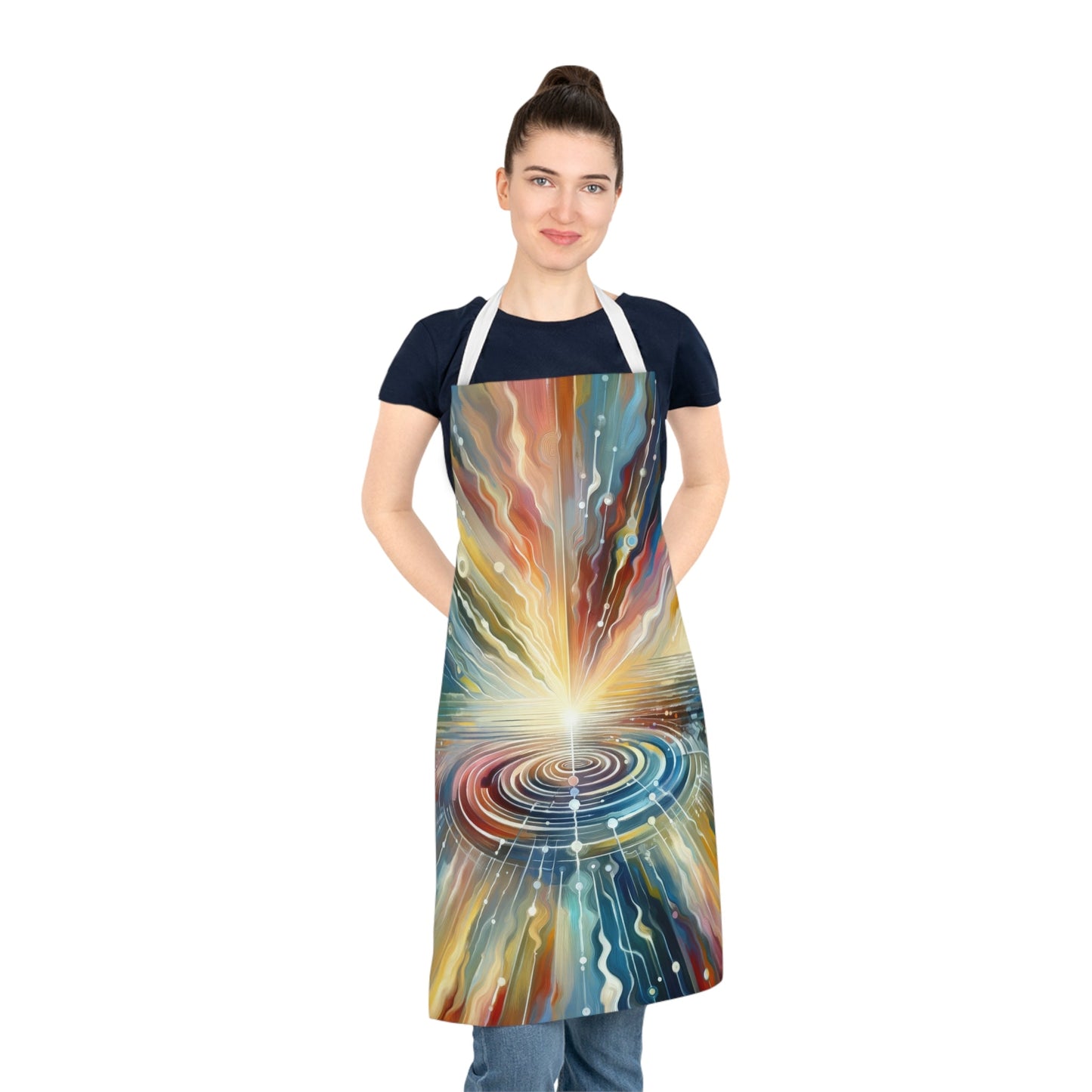 Rippling Community Dynamics Adult Apron (AOP) - ATUH.ART