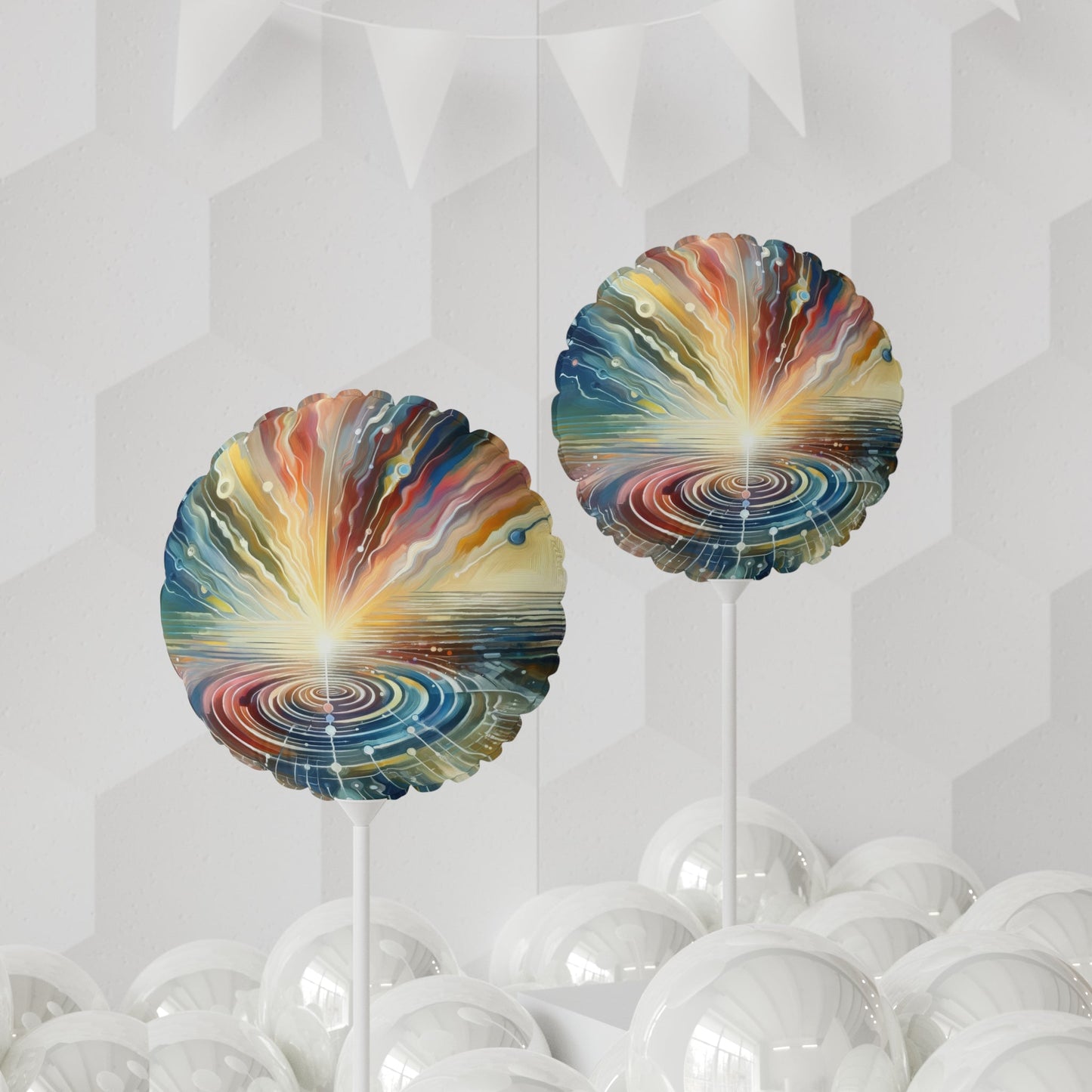 Rippling Community Dynamics Balloon (Round and Heart-shaped), 11" - ATUH.ART