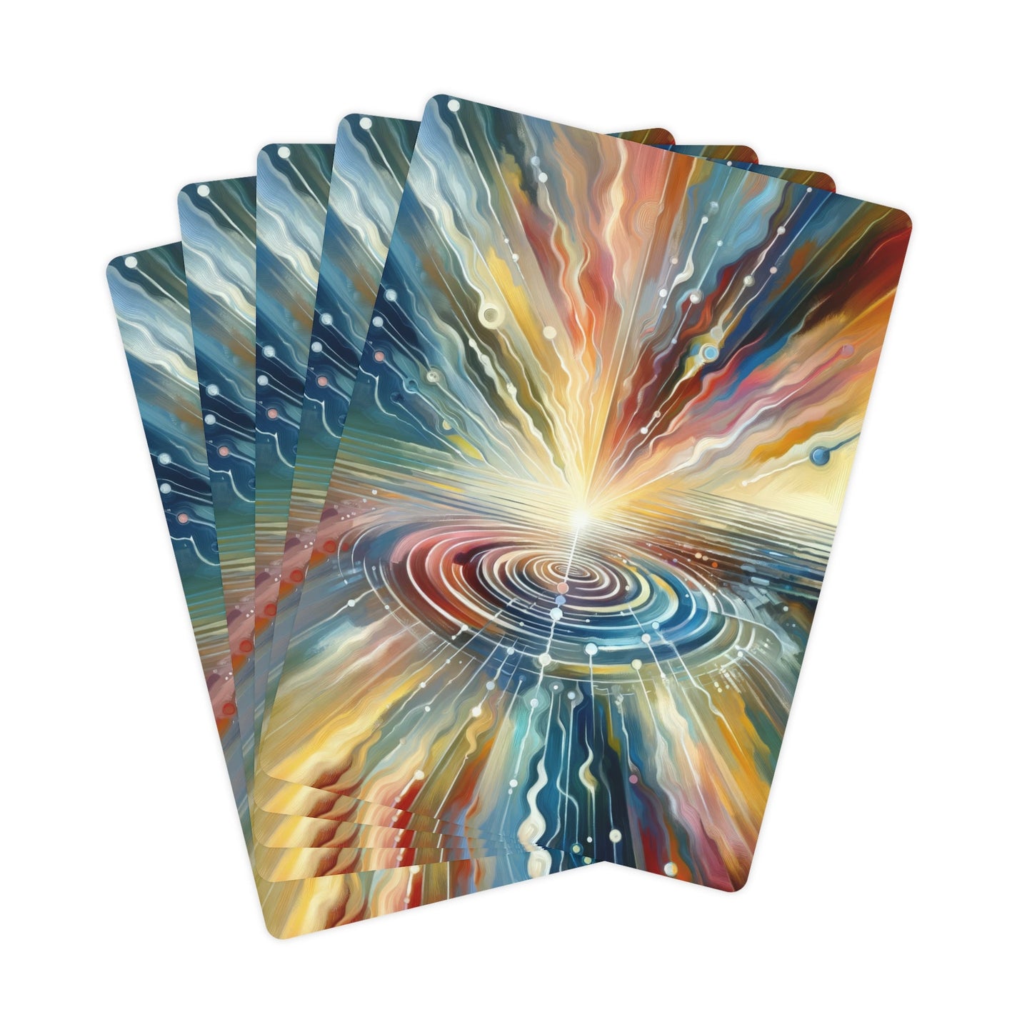 Rippling Community Dynamics Poker Cards - ATUH.ART