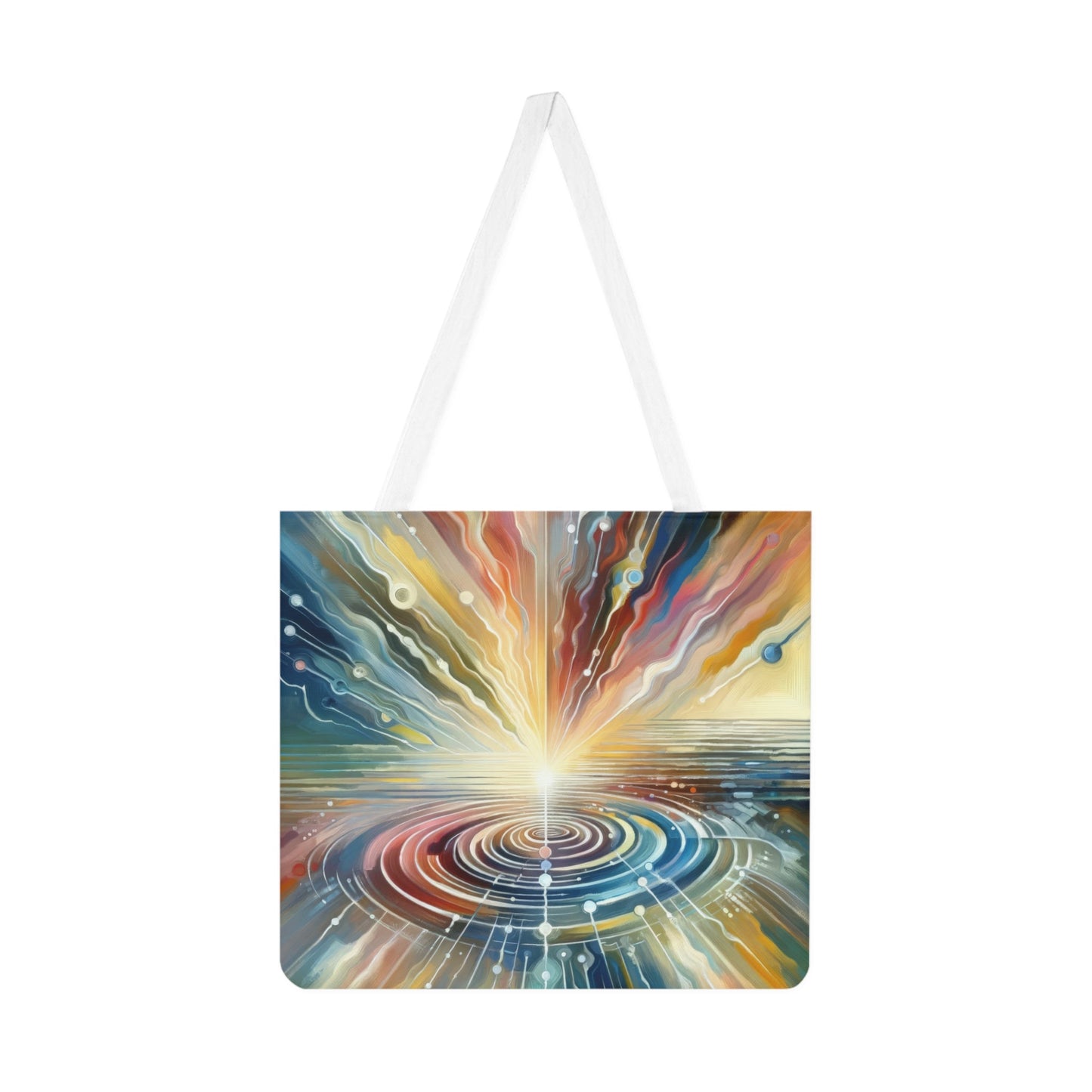 Rippling Community Dynamics Shoulder Tote Bag (AOP) - ATUH.ART