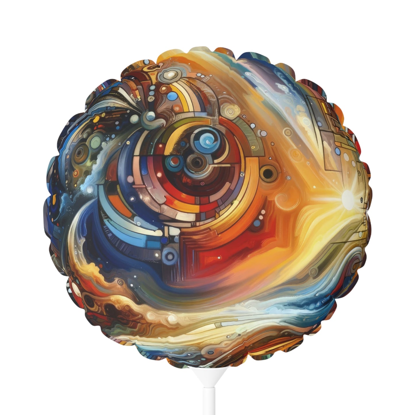 Ritualistic Growth Symphony Balloon (Round and Heart-shaped), 11" - ATUH.ART