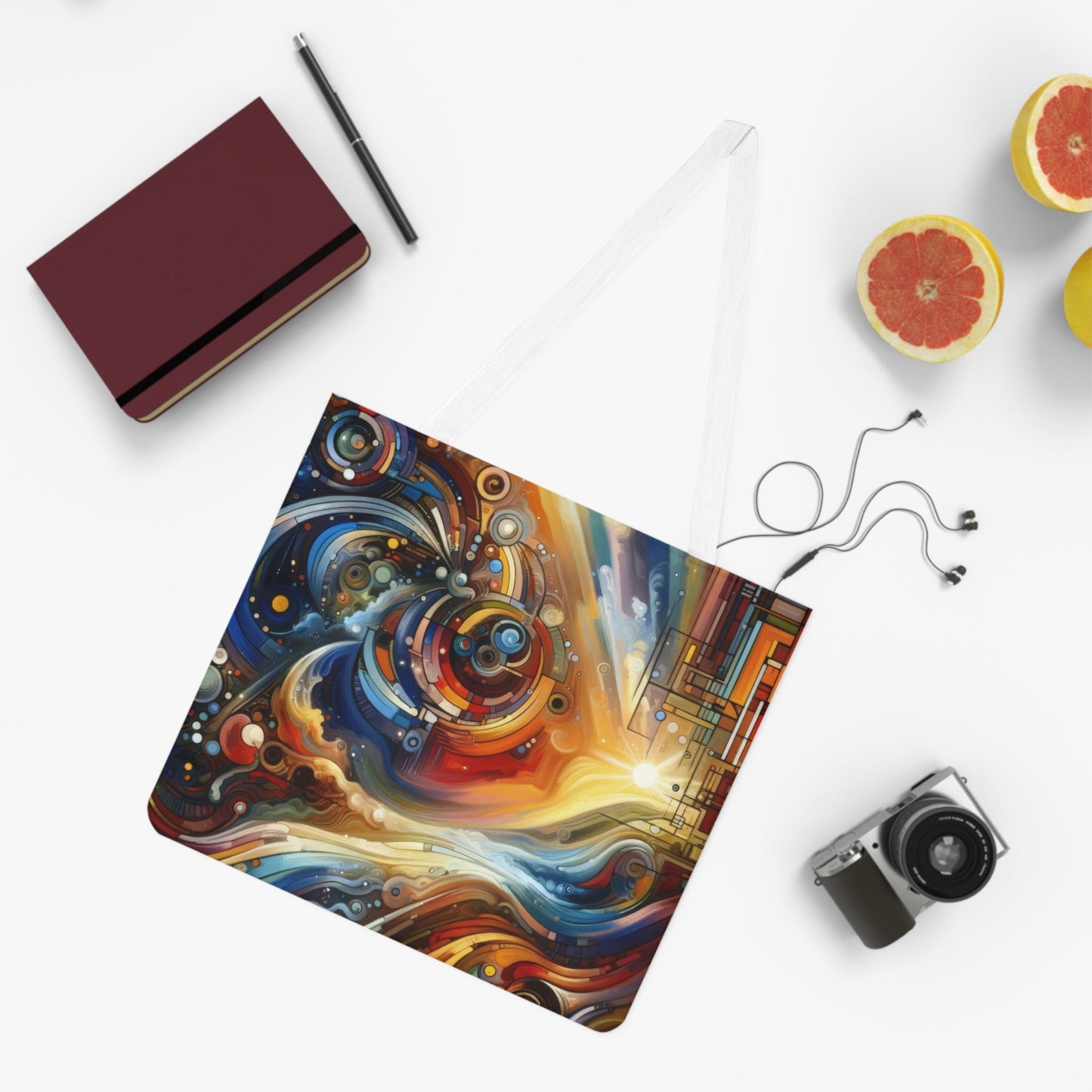 Ritualistic Growth Symphony Shoulder Tote Bag (AOP) - ATUH.ART