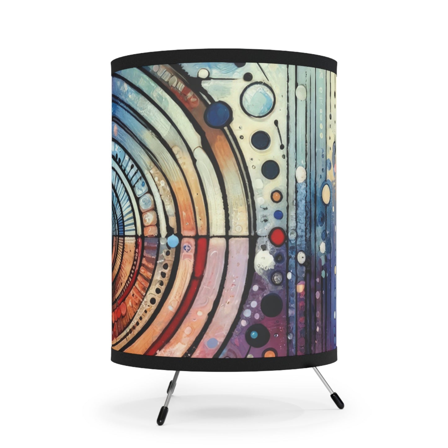 Rituals Over Routines Tripod Lamp with High-Res Printed Shade, US\CA plug - ATUH.ART