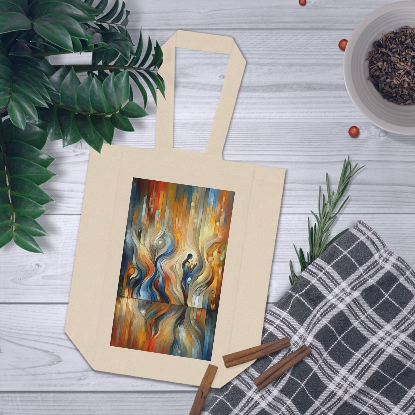 Self Embrace Benevolence Double Wine Tote Bag - ATUH.ART
