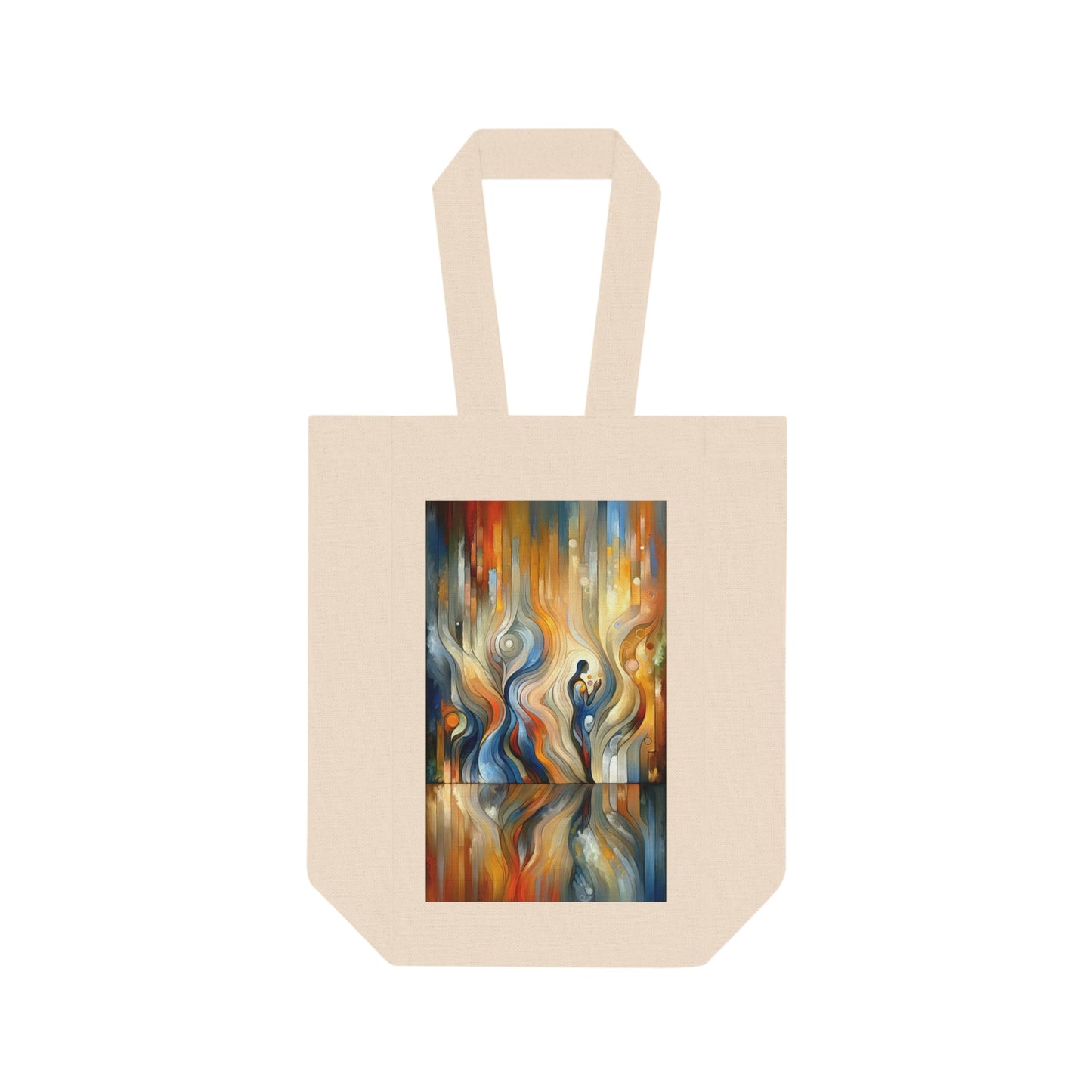 Self Embrace Benevolence Double Wine Tote Bag - ATUH.ART
