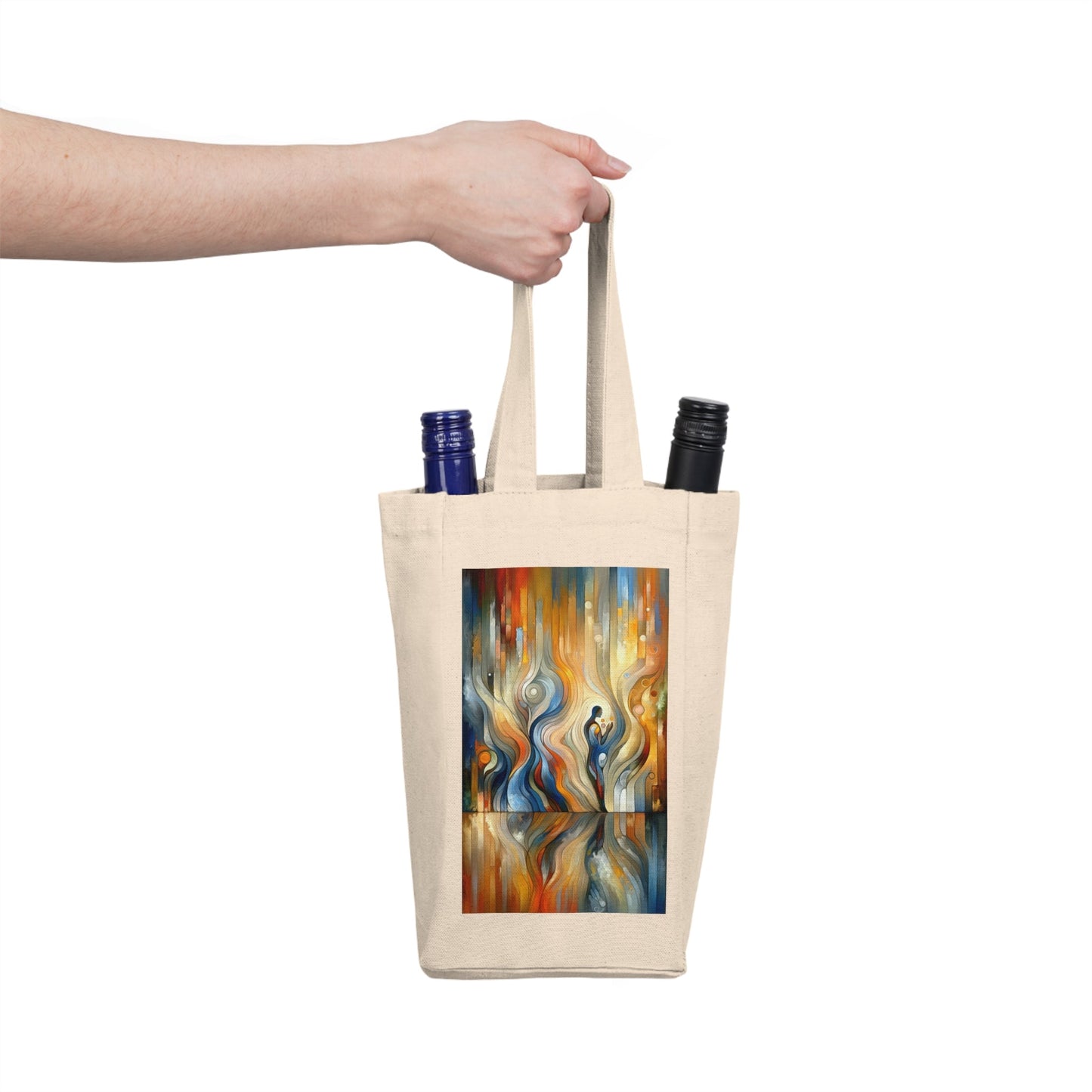 Self Embrace Benevolence Double Wine Tote Bag - ATUH.ART